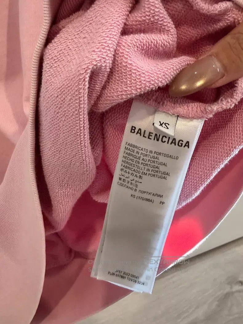Balenciaga Balenciaga Pink Graffiti Letter Hoodie Size US XS / EU 42 / 0 - 4 Thumbnail