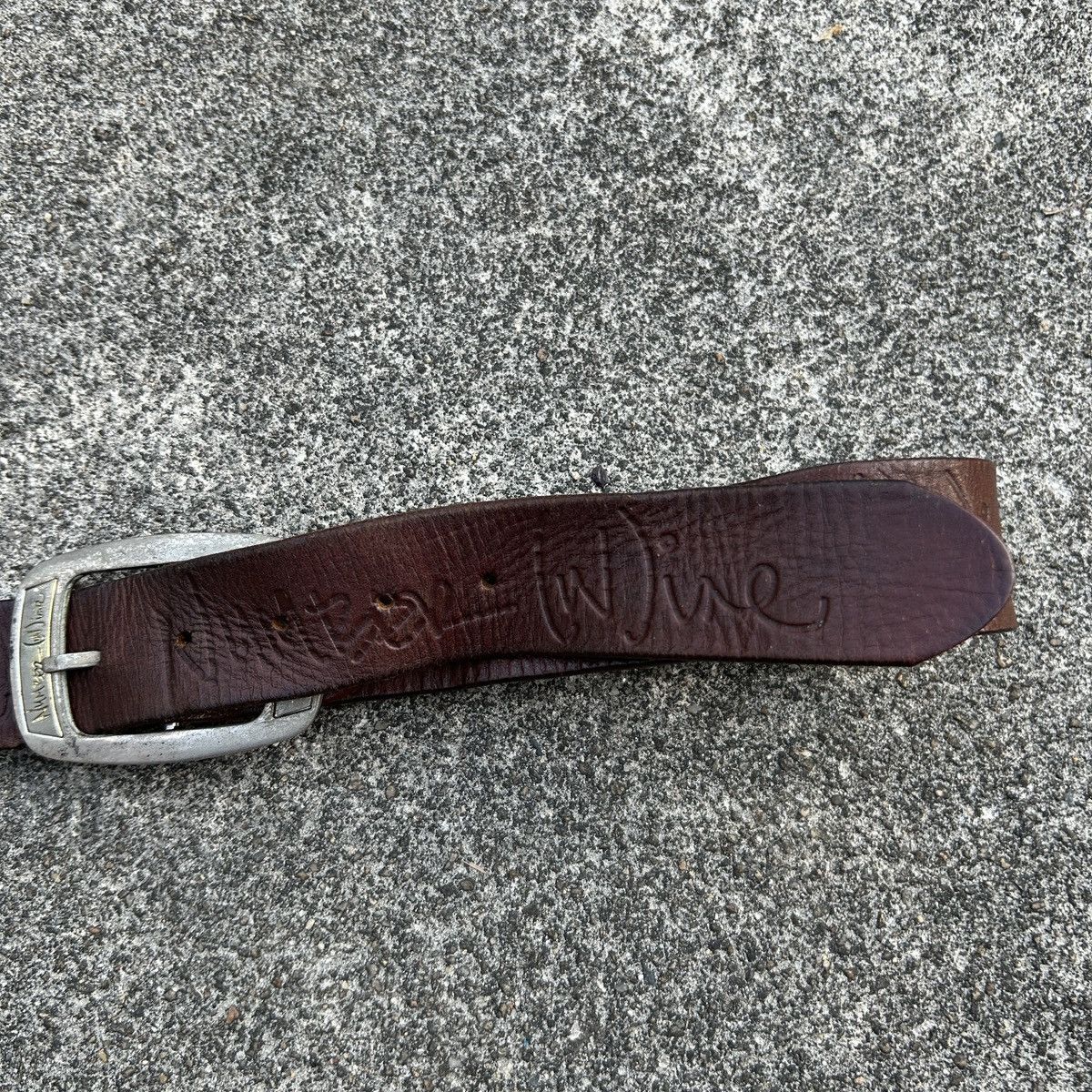 Kapital Vintage Number Nine leather belt Size ONE SIZE - 6 Thumbnail