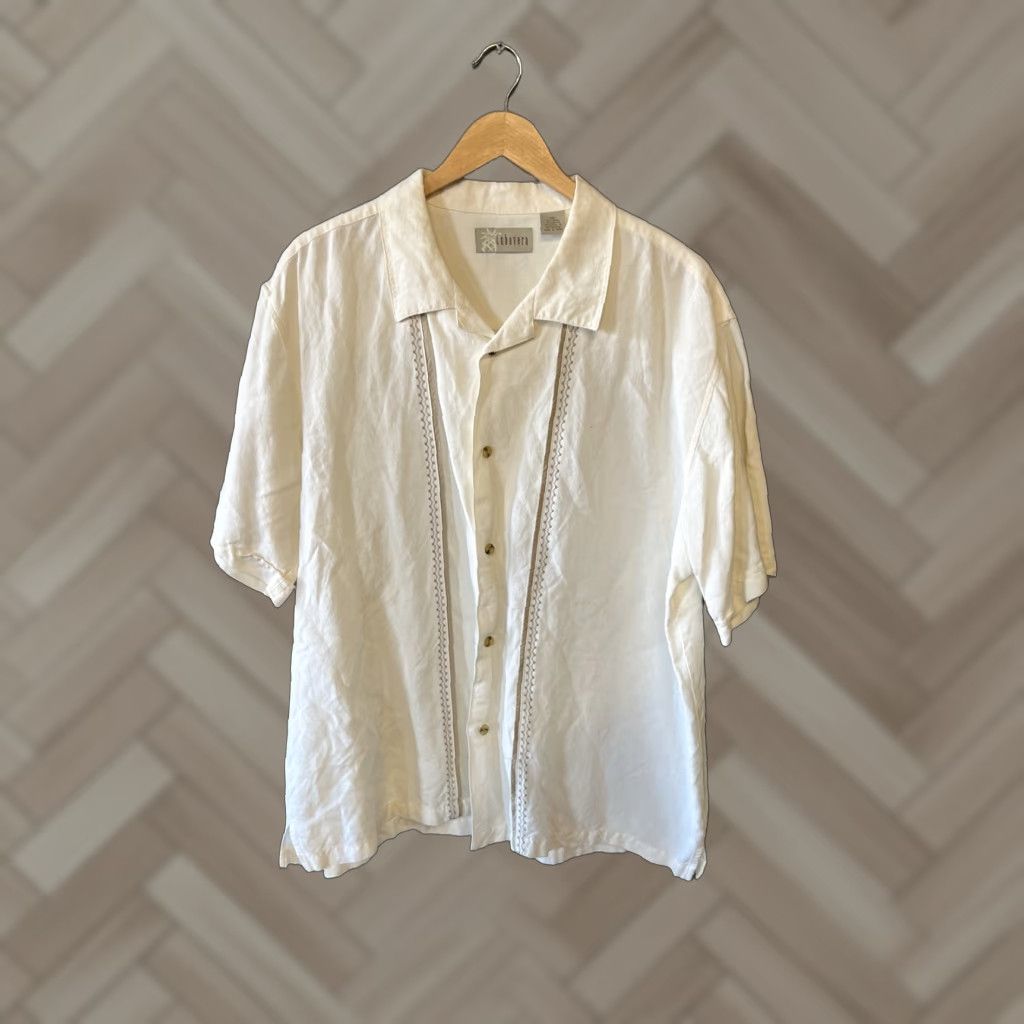 Cubavera Cubavera Shirt Men 2XL White Short Sleeve Button-Up Relaxed Fit Regular Size Cubavera Shirt, 2XL White Short Sleeve Button-Up Men’s Relaxed Fit Size US XXL / EU 58 / 5 - 1 Thumbnail