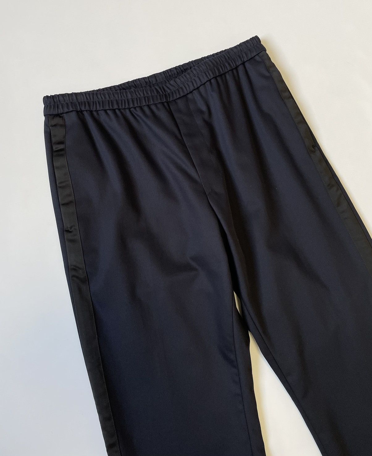 Dries Van Noten ‘Parkino’ Dark Blue Side Stripe Trousers Size US 32 / EU 48 - 9 Thumbnail