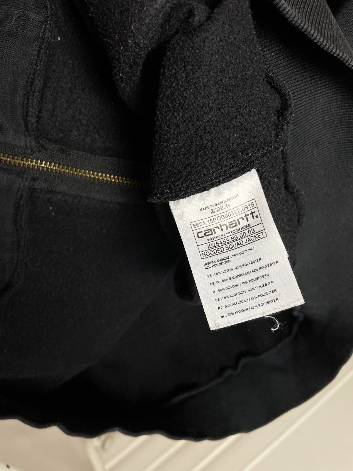 Carhartt Carhartt WIP 🌆 black faded hooded work squad hoodie jacket Size US XXL / EU 58 / 5 - 9 Thumbnail