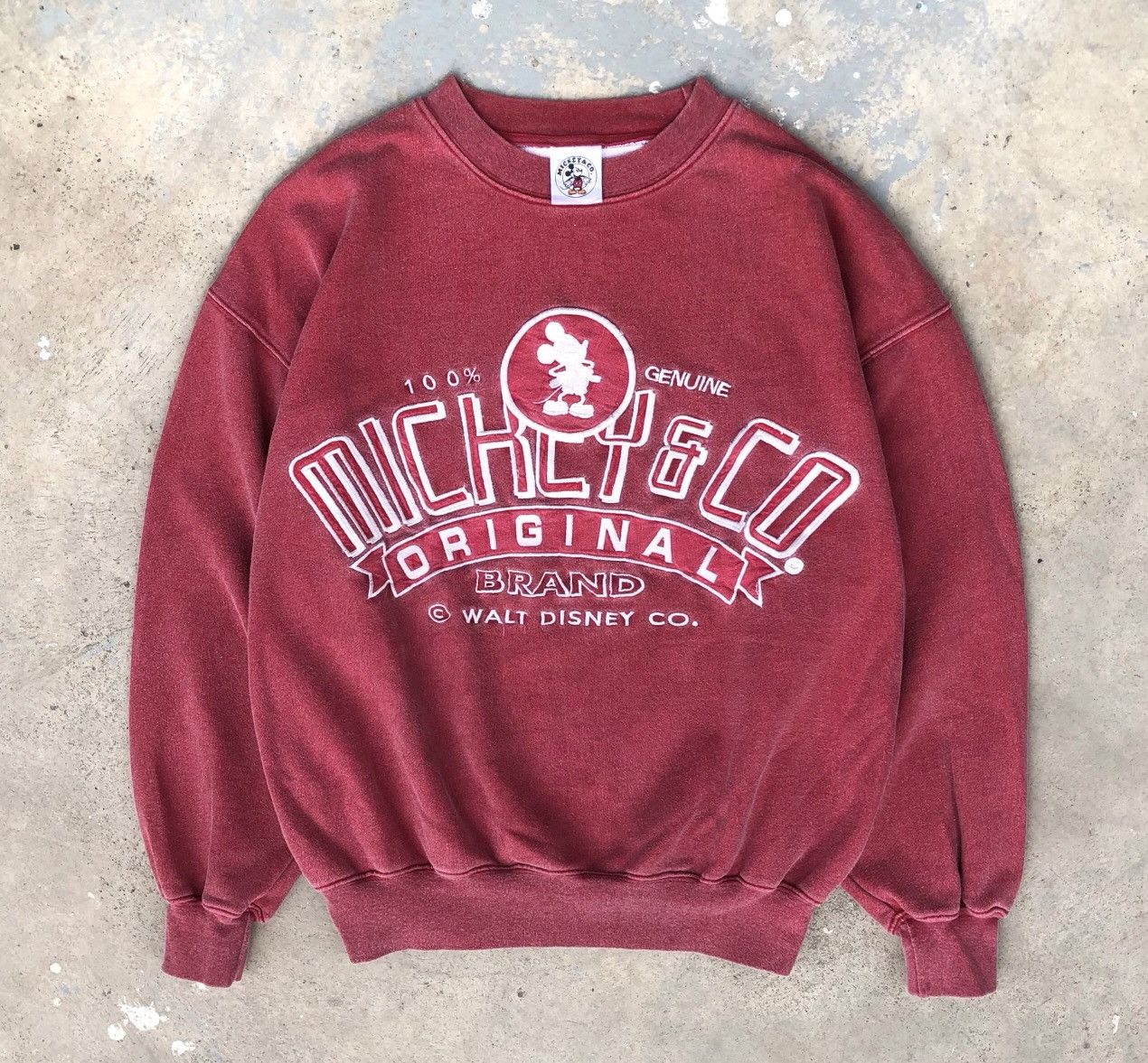 Vintage Vintage 90s Mickey Mouse Sun Faded Crewneck Size US S / EU 44-46 / 1 - 1 Thumbnail