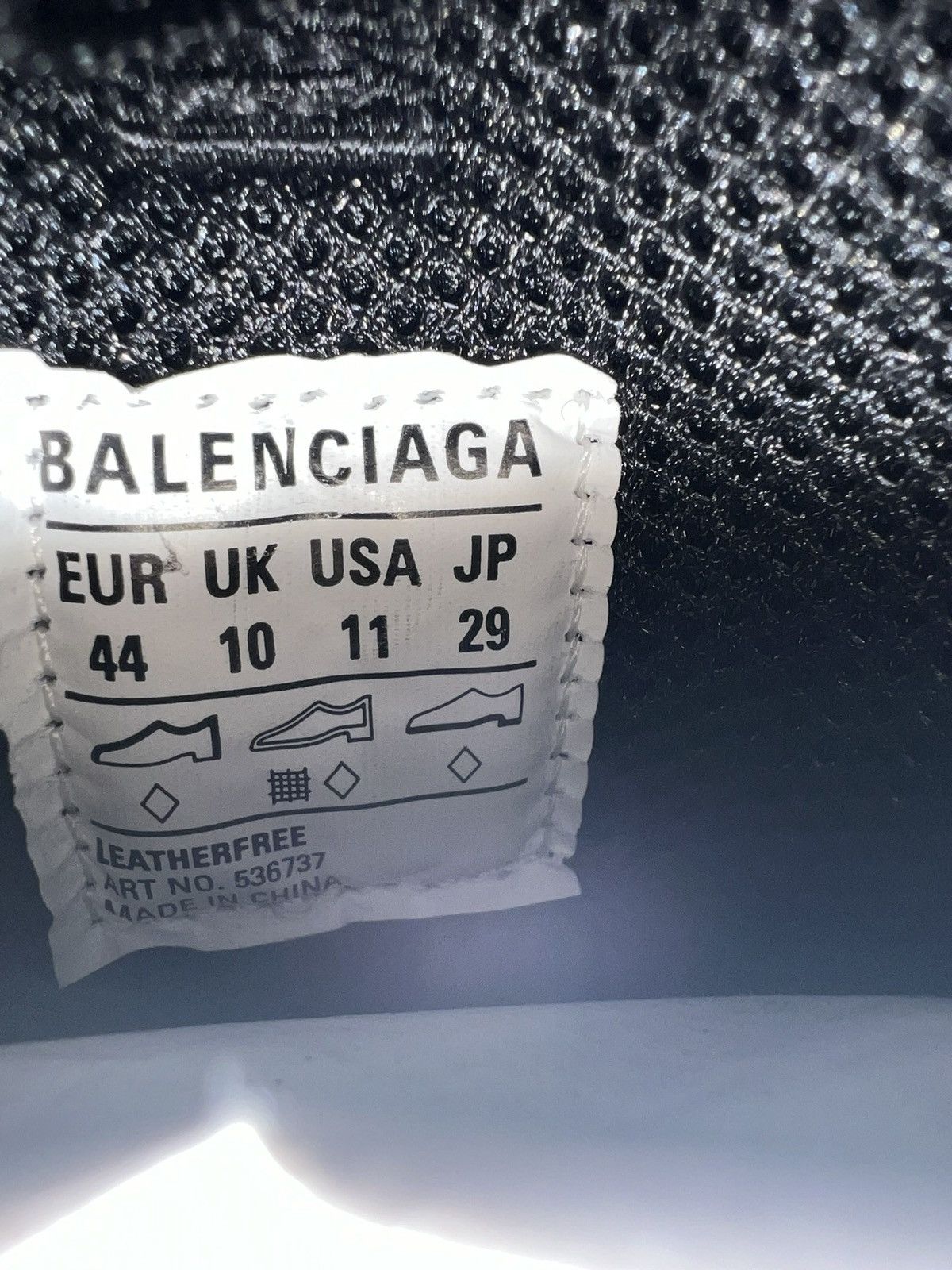 Balenciaga Balenciaga Triple S All Over Black/Multicolor Size US 11 / EU 44 - 8 Thumbnail