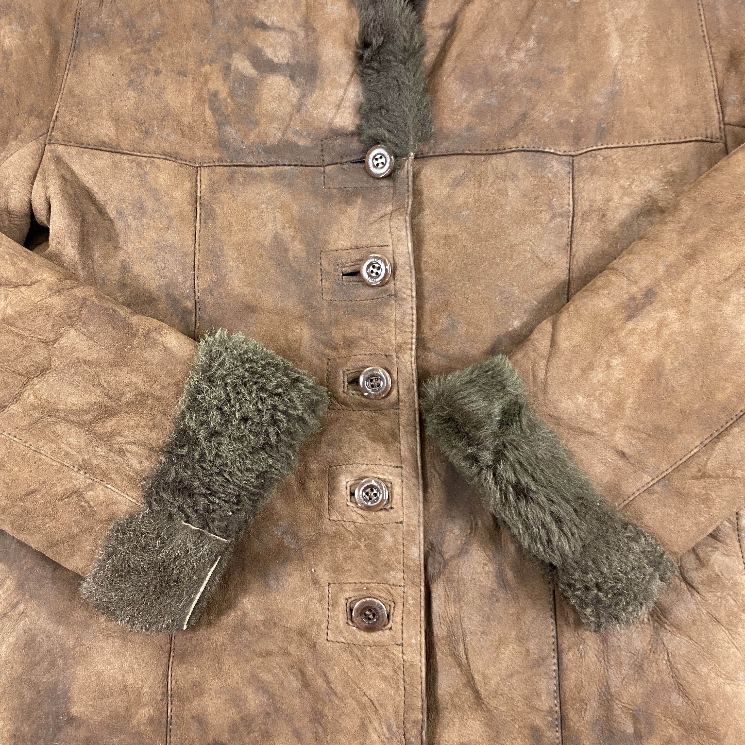 If Six Was Nine Vintage Leather Faux Fur Jacket- J419 Size S / US 4 / IT 40 - 5 Thumbnail