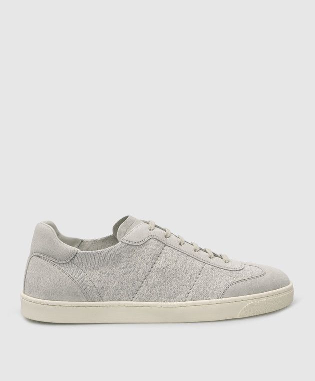 image of Brunello Cucinelli O1W1Db10524 Sneakers In Grey, Men's (Size 9)