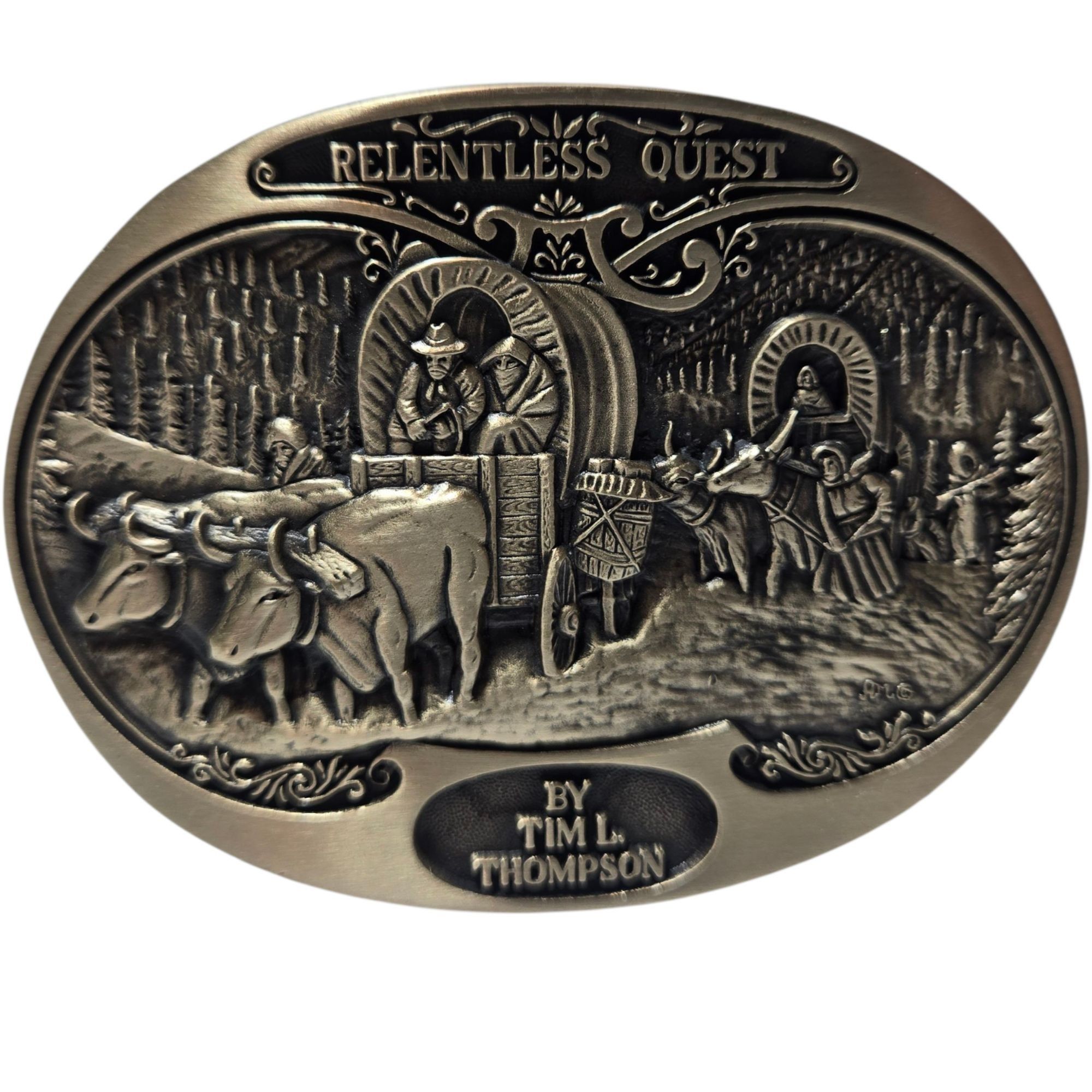 Other Relentless Quest Belt Buckle Tim Thompson Art Western Wear C Size ONE SIZE - 6 Thumbnail