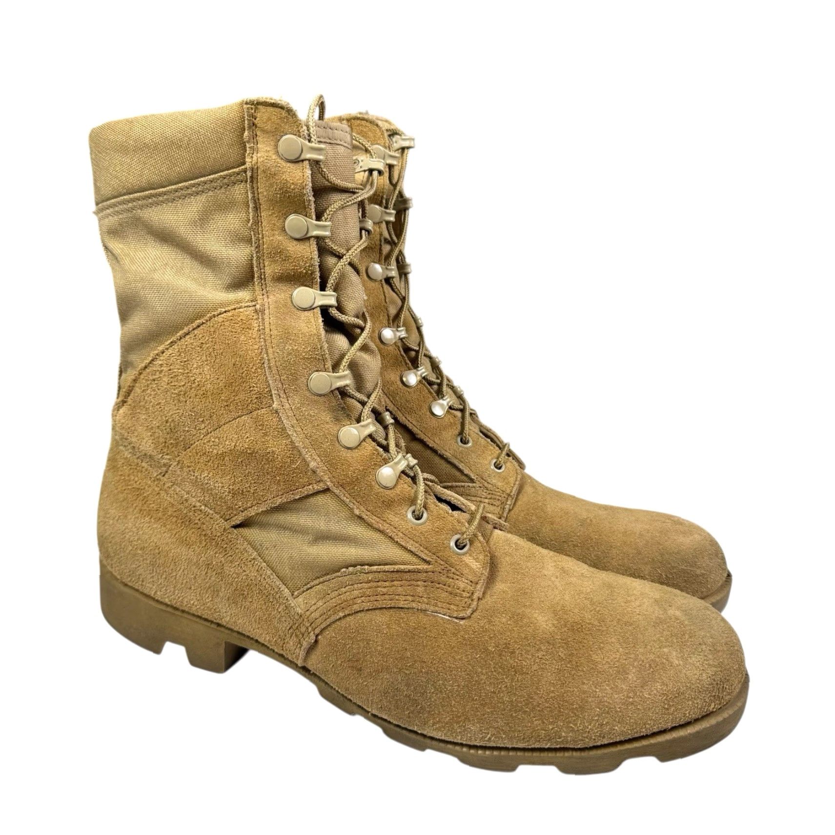 Vintage VINTAGE Ro-Search Combat Boots Mens 13R Jungle Tan Suede Canvas Military 90s Mens Boots Size US 13 / EU 46 - 2 Thumbnail