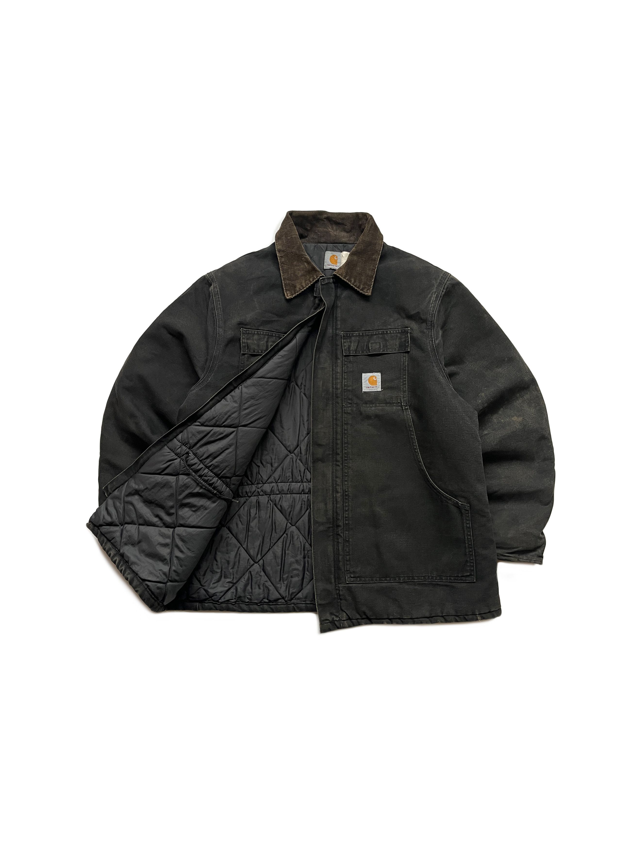 Carhartt Vintage 90s Carhartt C26 Arctic Quilt Lined Jacket Black Size US XL / EU 56 / 4 - 2 Thumbnail