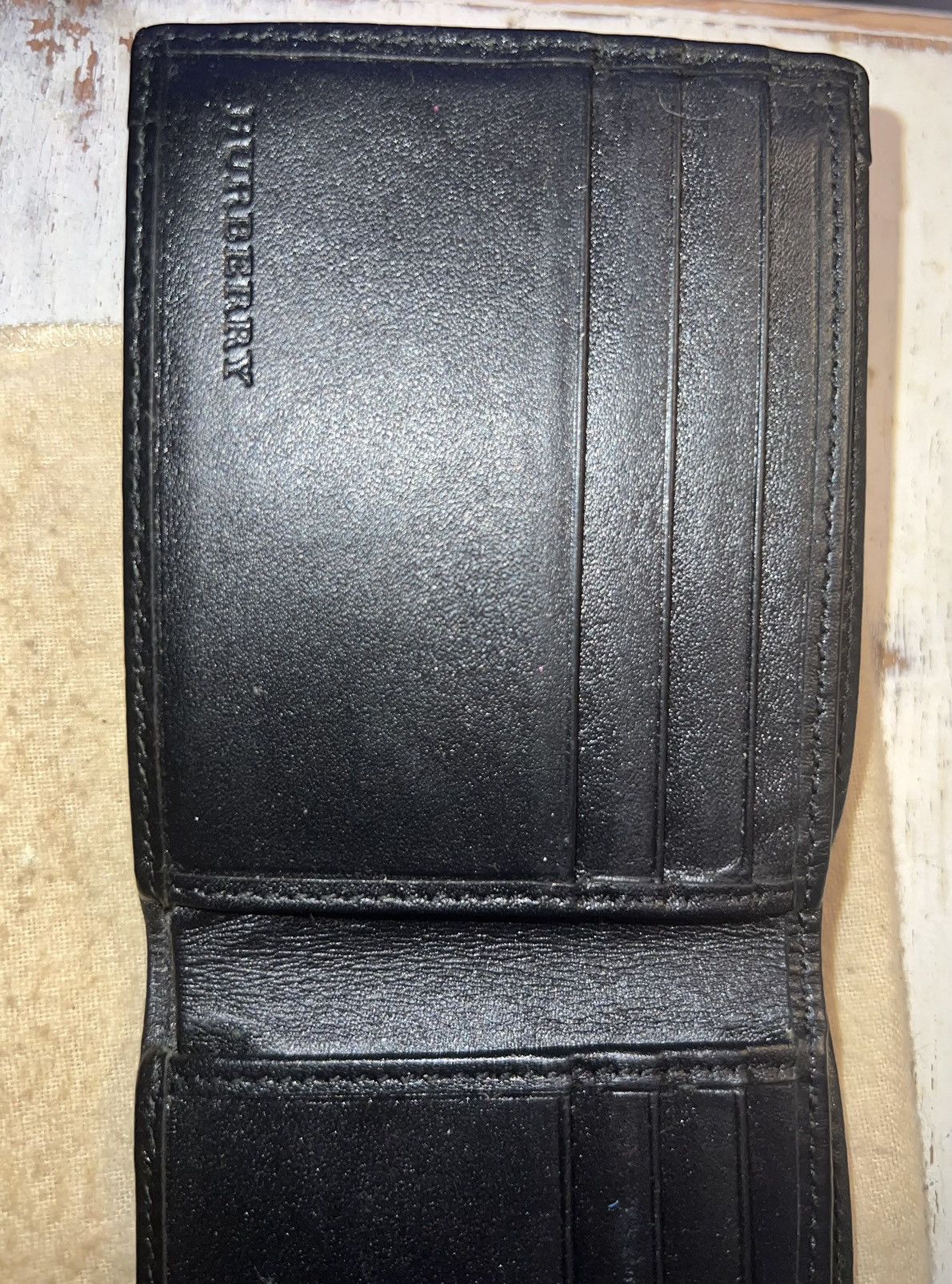 Burberry × Designer × Vintage Burberry Haymarket Check Coated Canvas Bifold Wallet Size ONE SIZE - 5 Thumbnail