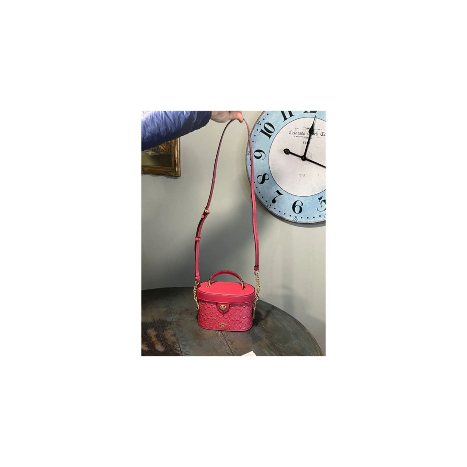 Coach 100% NWT Sig Leather Kay Crossbody Strawberry Haze CH316 Size ONE SIZE - 8 Thumbnail