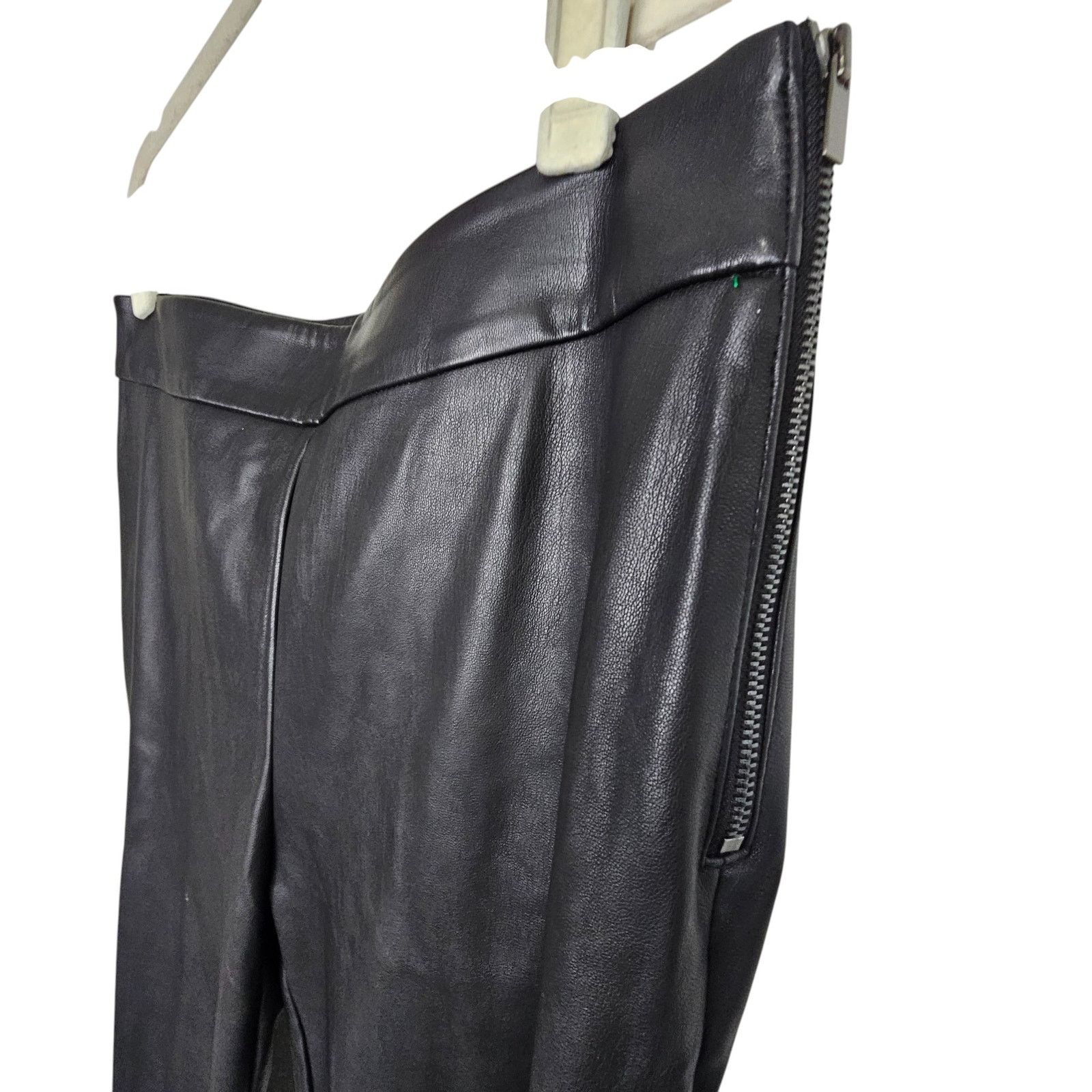 Ann Taylor Ann Taylor Womens Faux Leather Pull On Pants Size 8 Classic Size 30" / US 8 / IT 44 - 4 Thumbnail