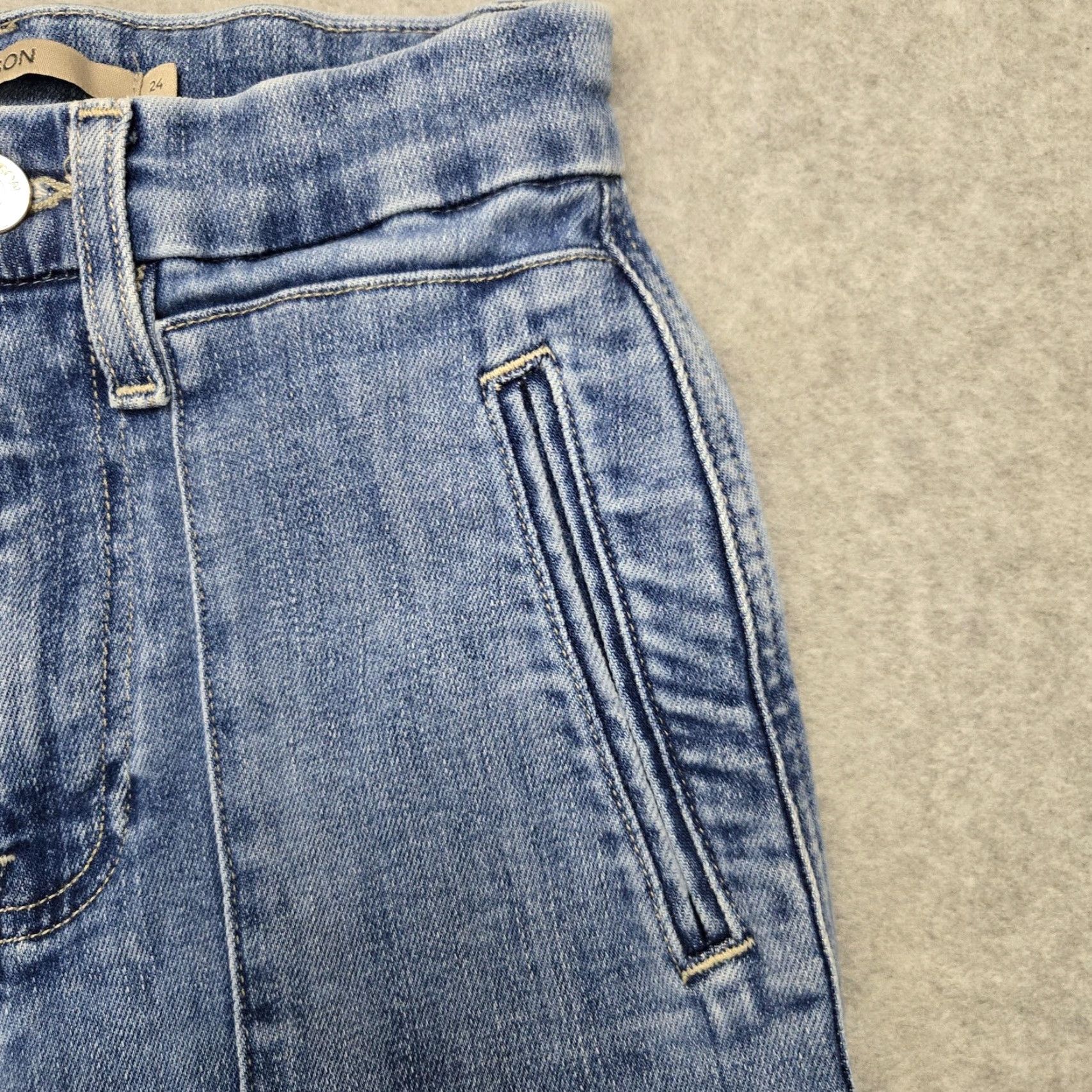 Hudson Hudson Jeans Womens 24 Blue Flare High Rise Starlet Stretch Denim Pants Size 42" / US 20 - 6 Thumbnail
