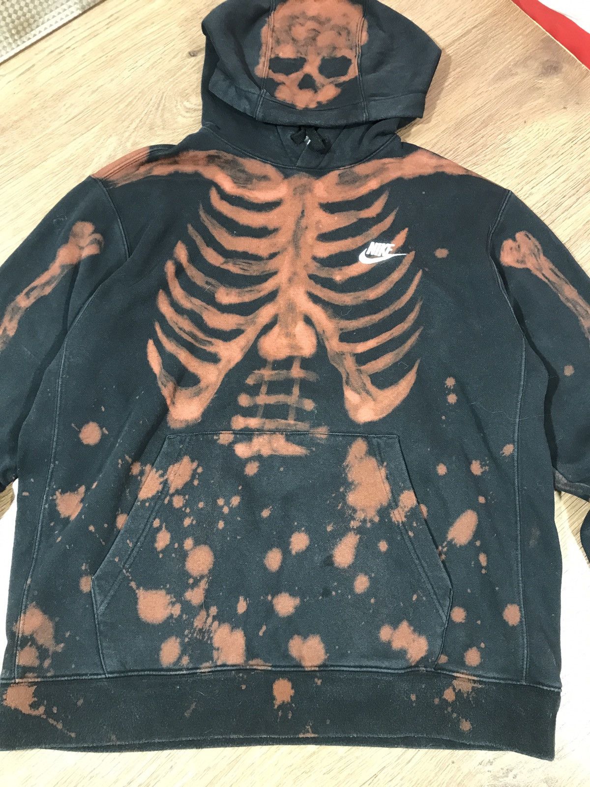 Nike × Vintage Vintage Nike Skeleton Big Logo Hoodie Size US M / EU 48-50 / 2 - 3 Thumbnail