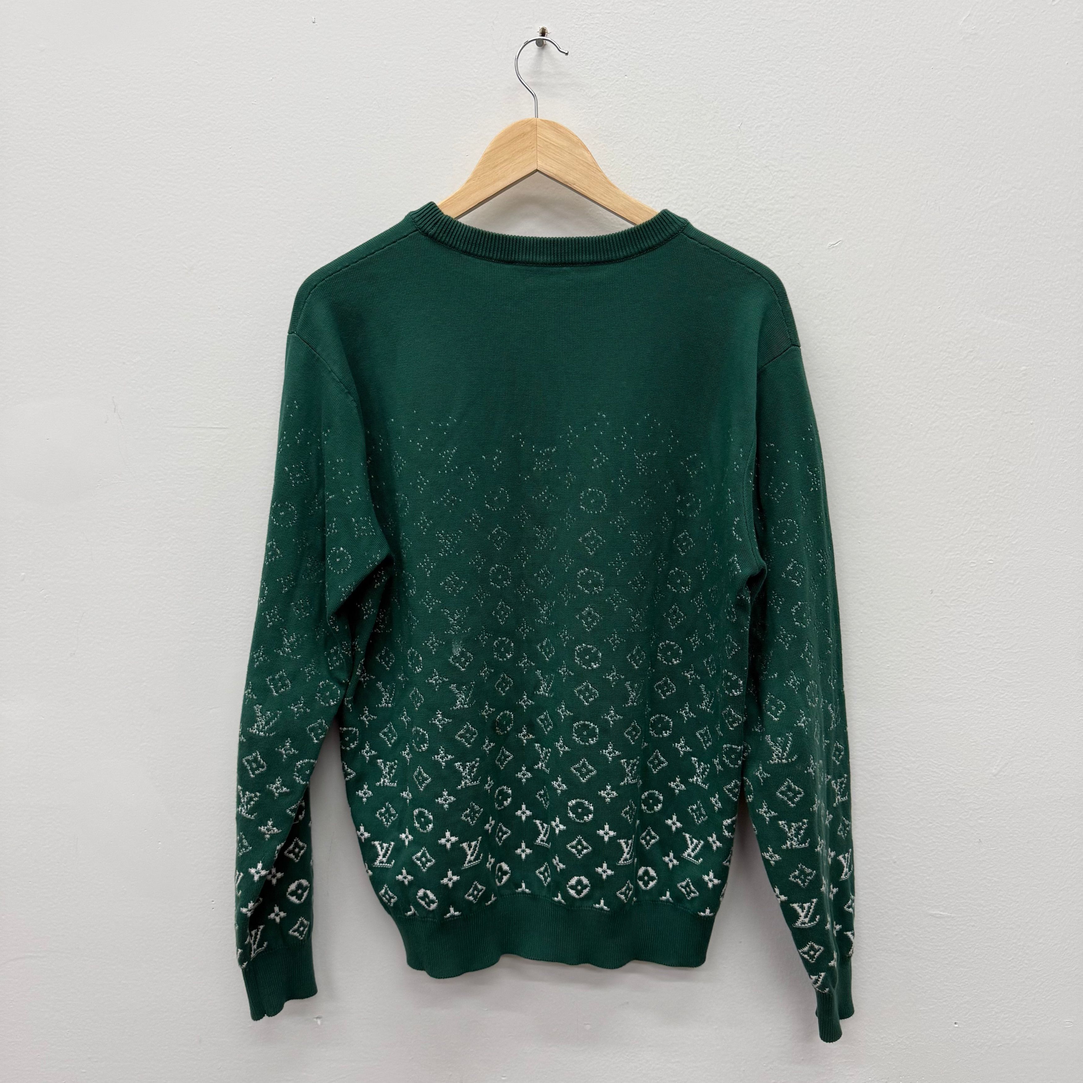 Louis Vuitton Louis Vuitton Monogram Crewneck Green - Size M Size US M / EU 48-50 / 2 - 2 Thumbnail