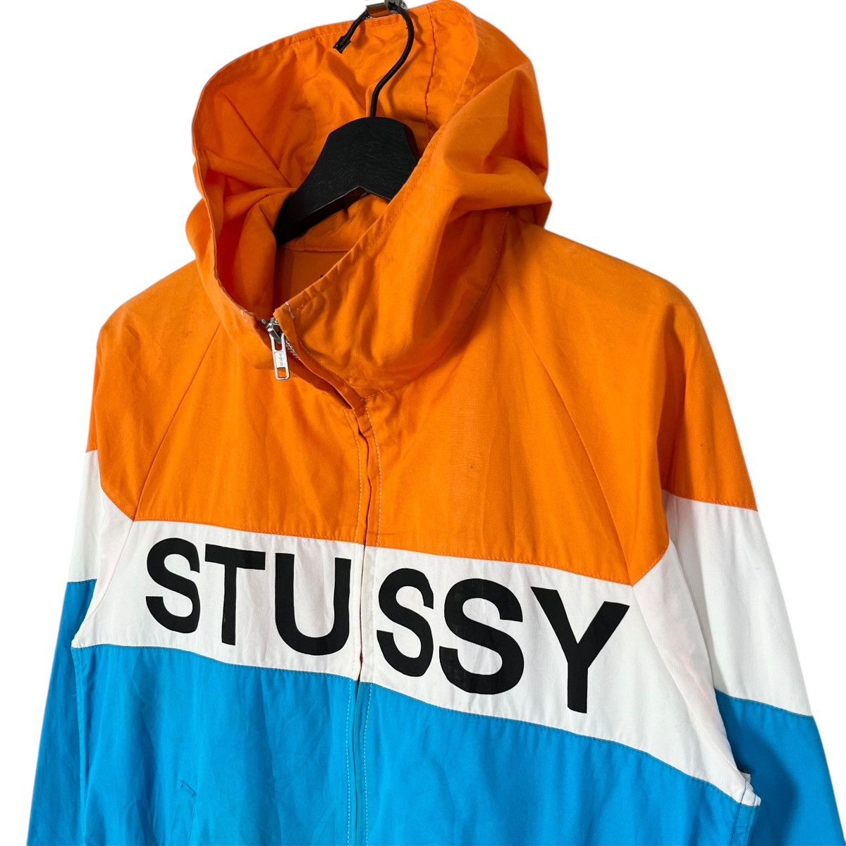 Stussy Stussy Colorblock Zipper Hoodie Jacket Spell Out Logo Size US S / EU 44-46 / 1 - 3 Thumbnail