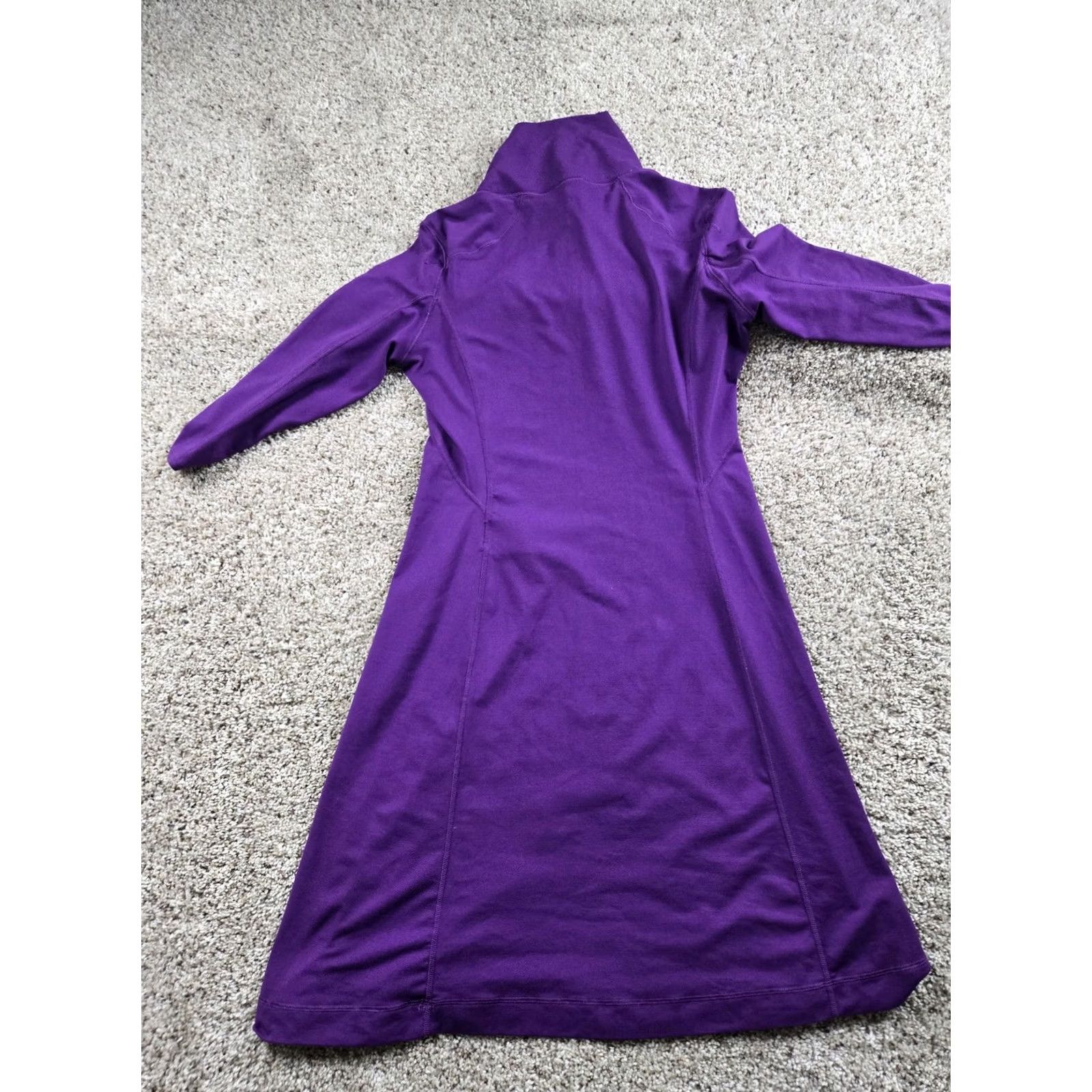Mountain Hardwear Mountain Hardwear Sweater Dress Womens Medium Purple Turtleneck Long Sleeve Size M / US 6-8 / IT 42-44 - 6 Thumbnail