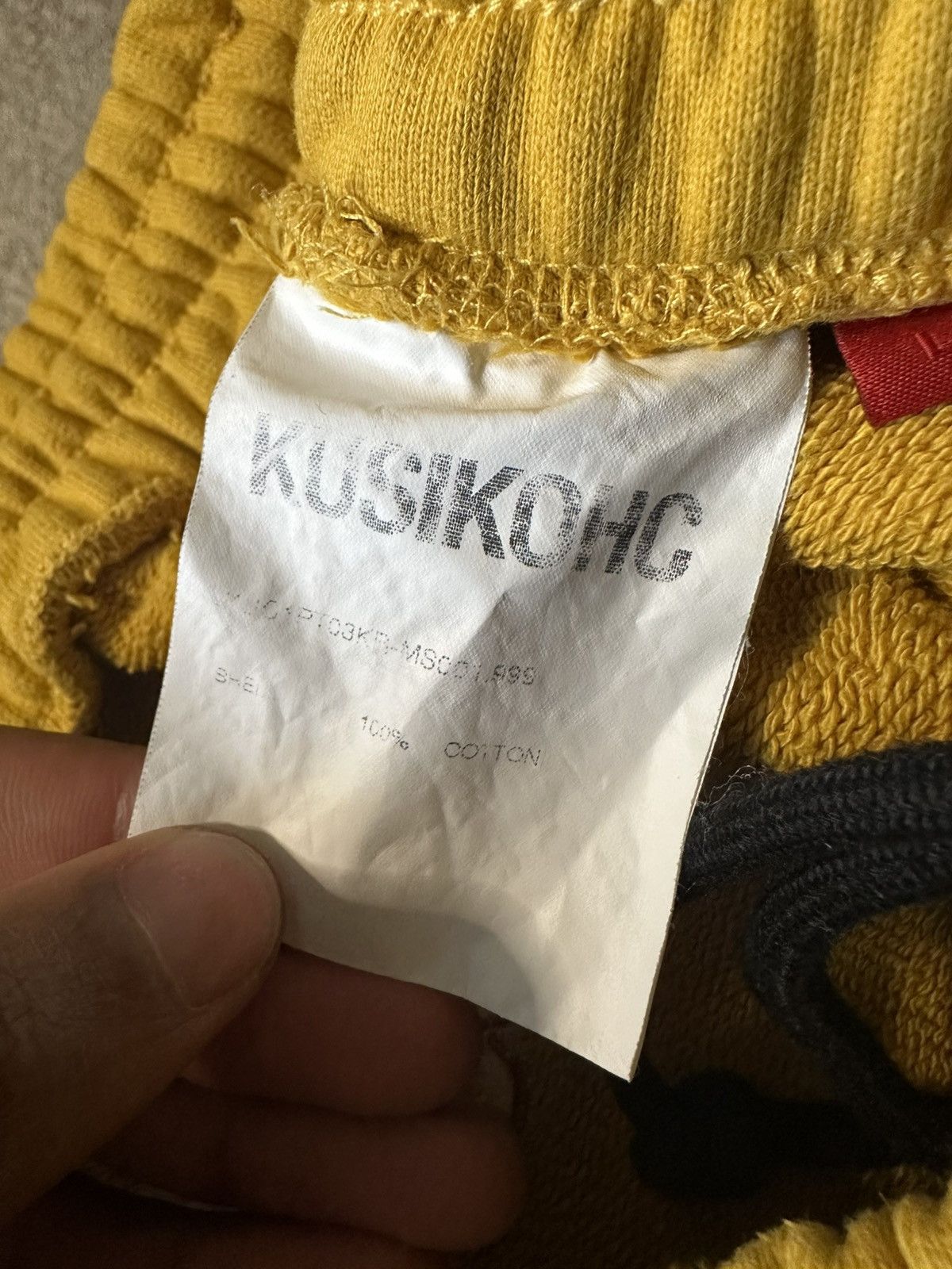 Kusikohc Kusikohc Black & Yellow Sweatpants Size US 33 - 7 Thumbnail