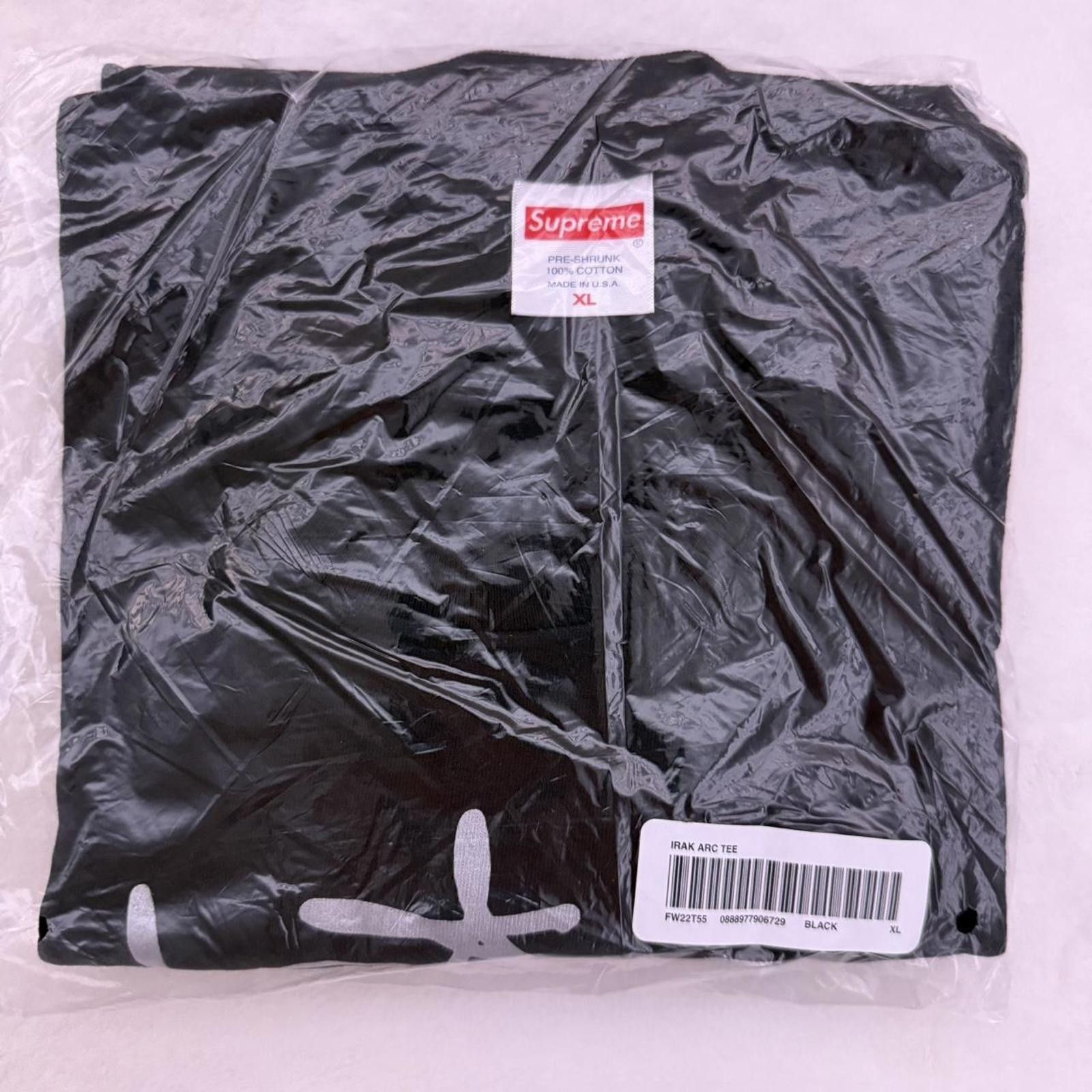 Supreme 2022 Supreme X IRAK Arc Tee 'Black' Size US XL / EU 56 / 4 - 4 Thumbnail