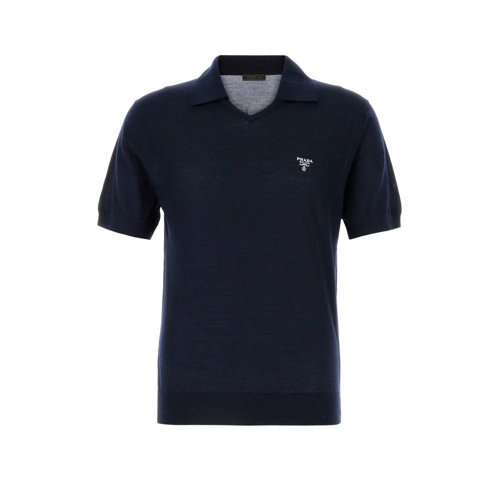 PRADA Midnight Blue Cashmere Polo Shirt New & Authentic (Men