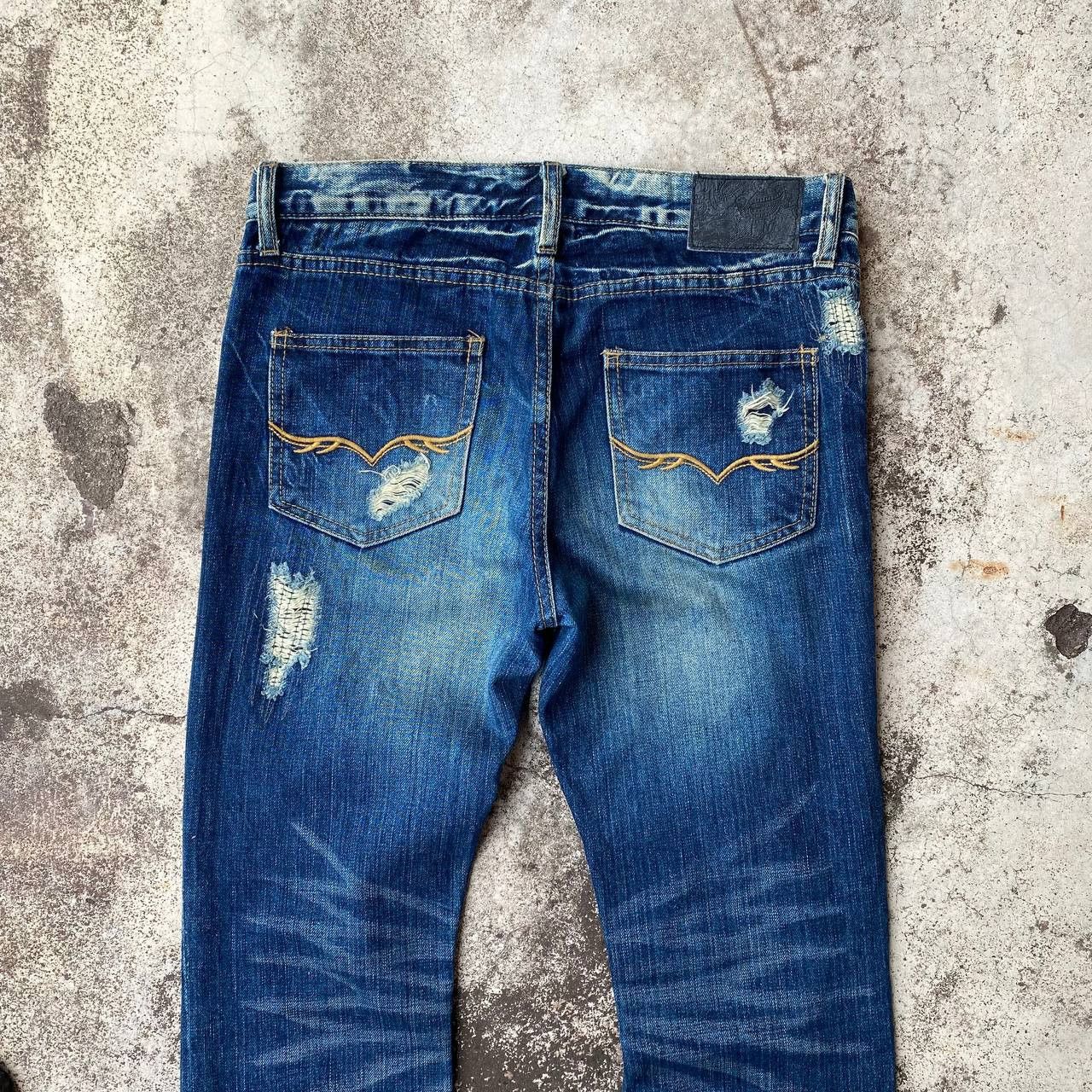 GOSTAR DE FUGA FLARED FUGA DISTRESSED DENIM BOOTCUT W29" Size US 30 / EU 46 - 9 Thumbnail