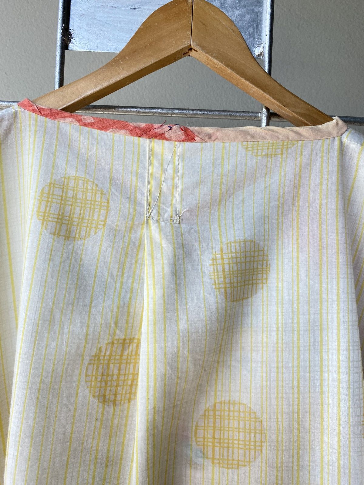 Designer × Japanese Brand Light Yellow Vintage Floral Blouse Size M / US 6-8 / IT 42-44 - 7 Thumbnail