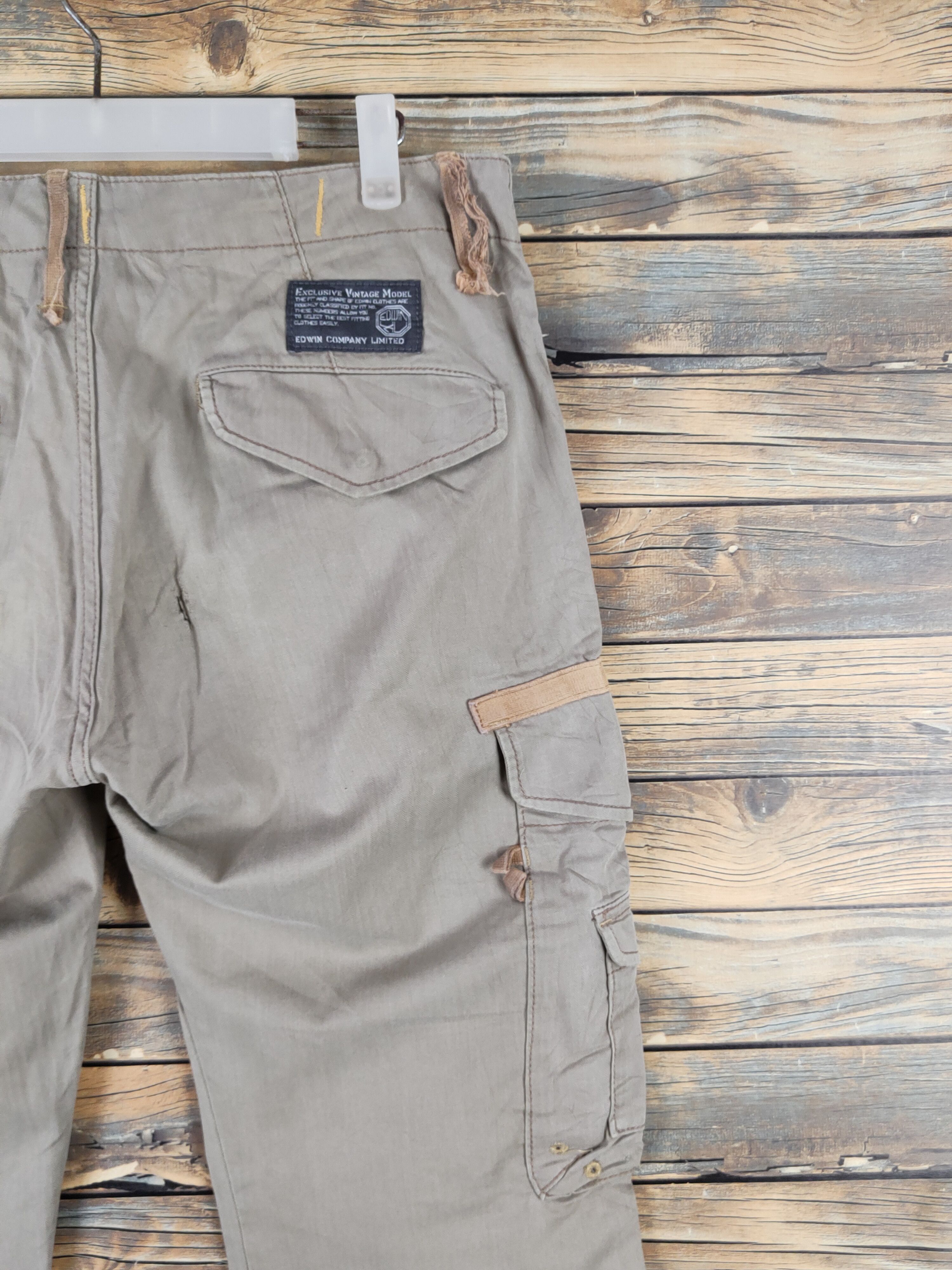 Edwin Edwin Beige Multipocket Tactical Cargo Pants #W1317 Size US 31 - 13 Thumbnail