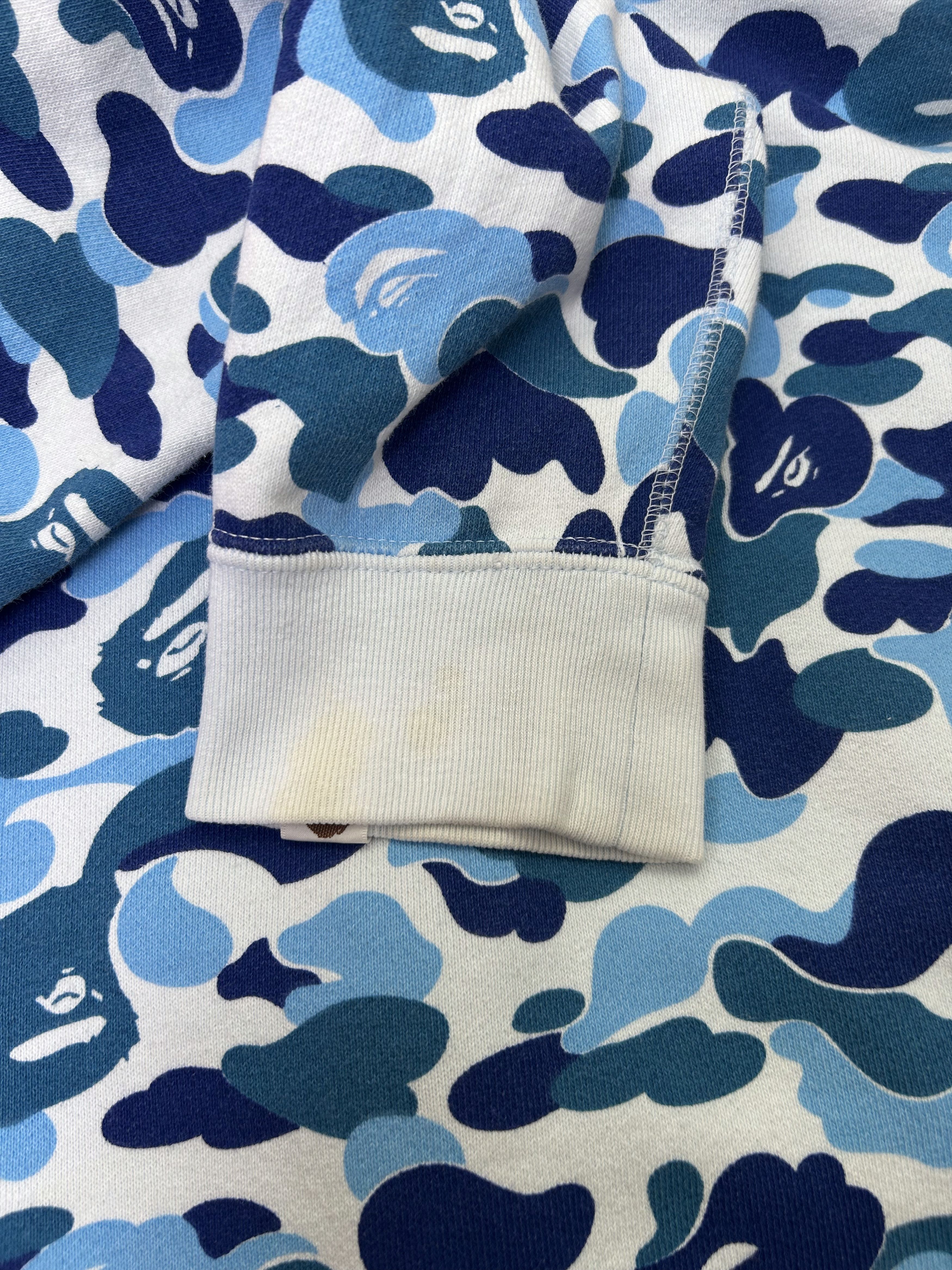 Bape BAPE LOGO ABC Camo Blue Full Zip Hoodie [Size S] Size S / US 4 / IT 40 - 8 Thumbnail