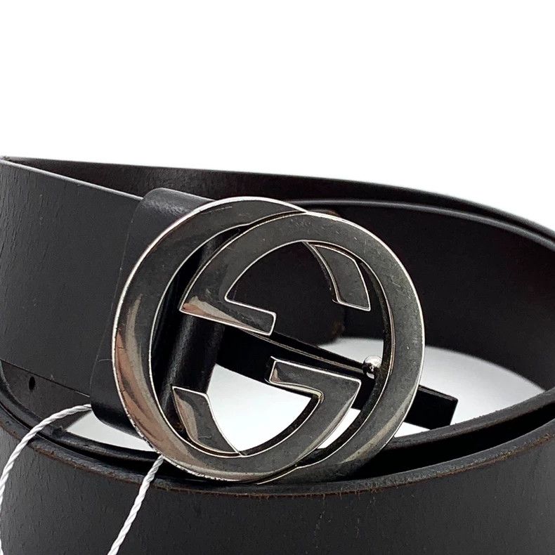 Gucci Gucci Black double G interlocking smooth buckle belt 2505-N Size ONE SIZE - 2 Thumbnail