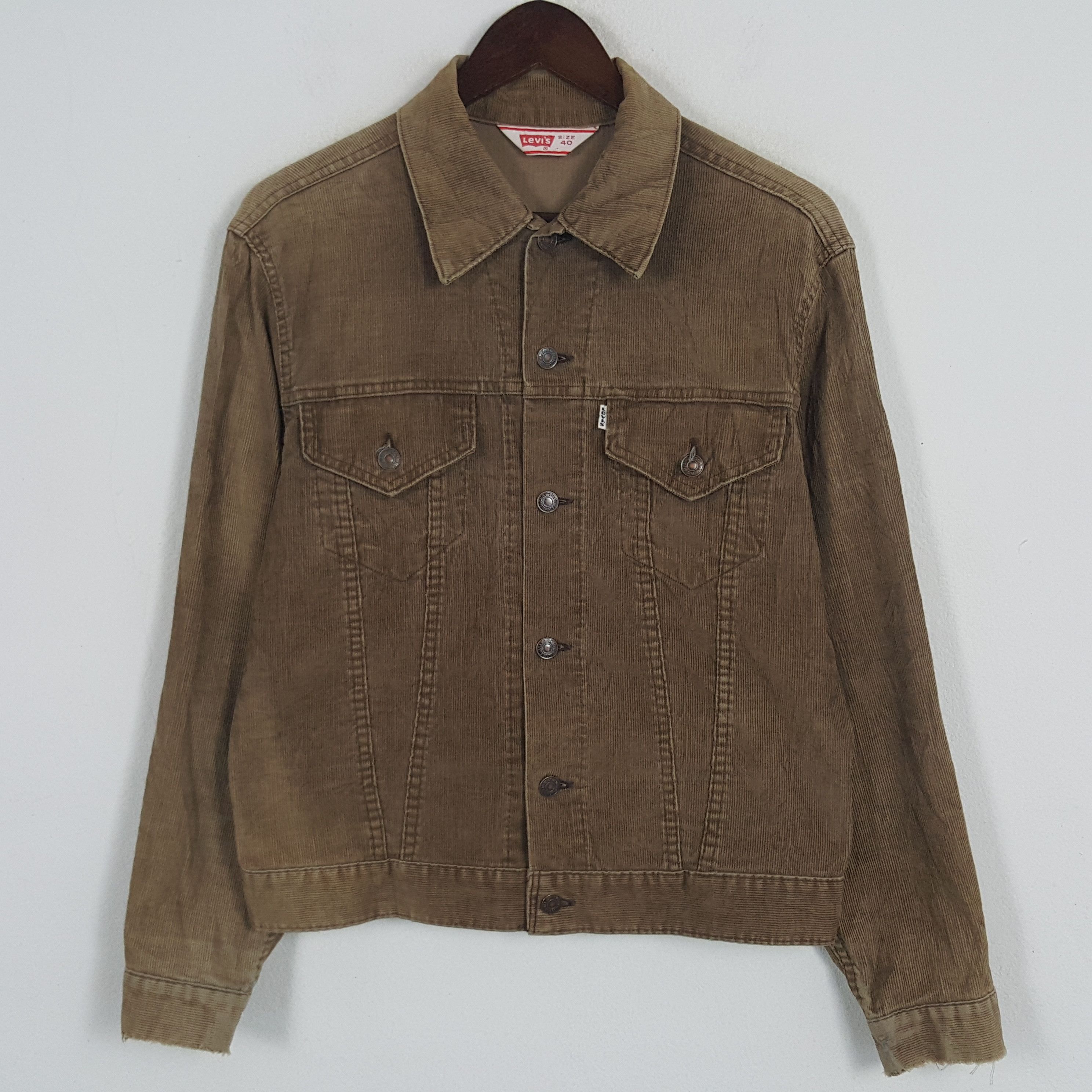 Levi's × Vintage Vintage Levi's Corduroy Button Up Jacket Size S / US 4 / IT 40 - 1 Thumbnail