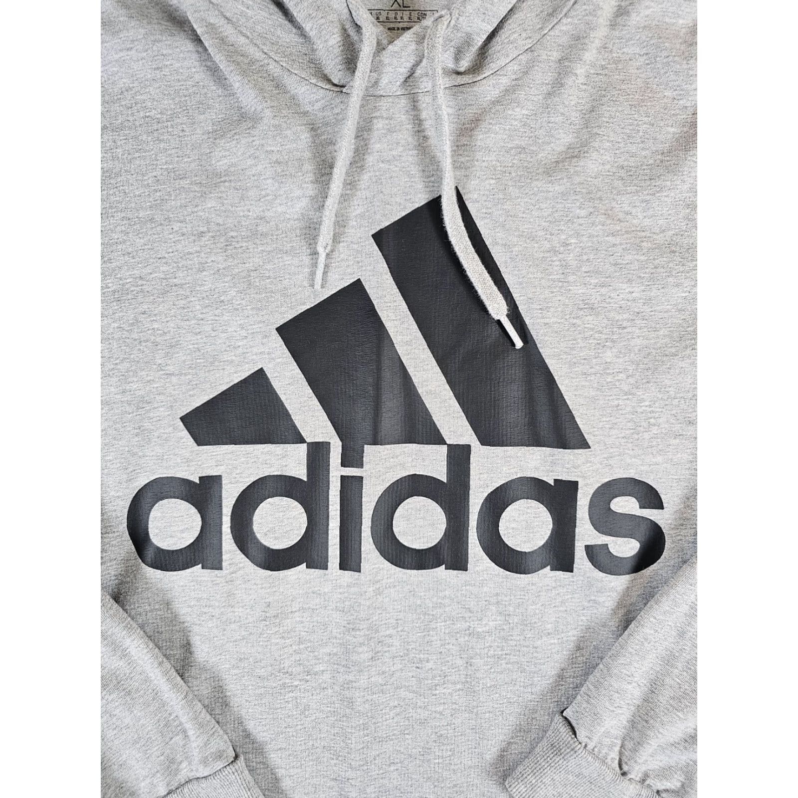 Adidas Adidas Signature Long Sleeve Hooded Jumper T-Shirt Mens XL Gray/Black Size US XL / EU 56 / 4 - 3 Thumbnail