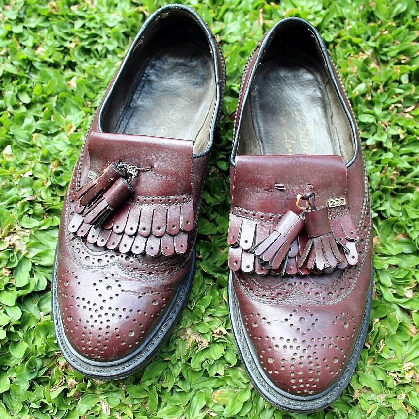 Clarks × Vintage Vintage Clarks adrian tassle penny loafer Loafer Tassle Size US 5.5 / EU 38 - 1 Thumbnail