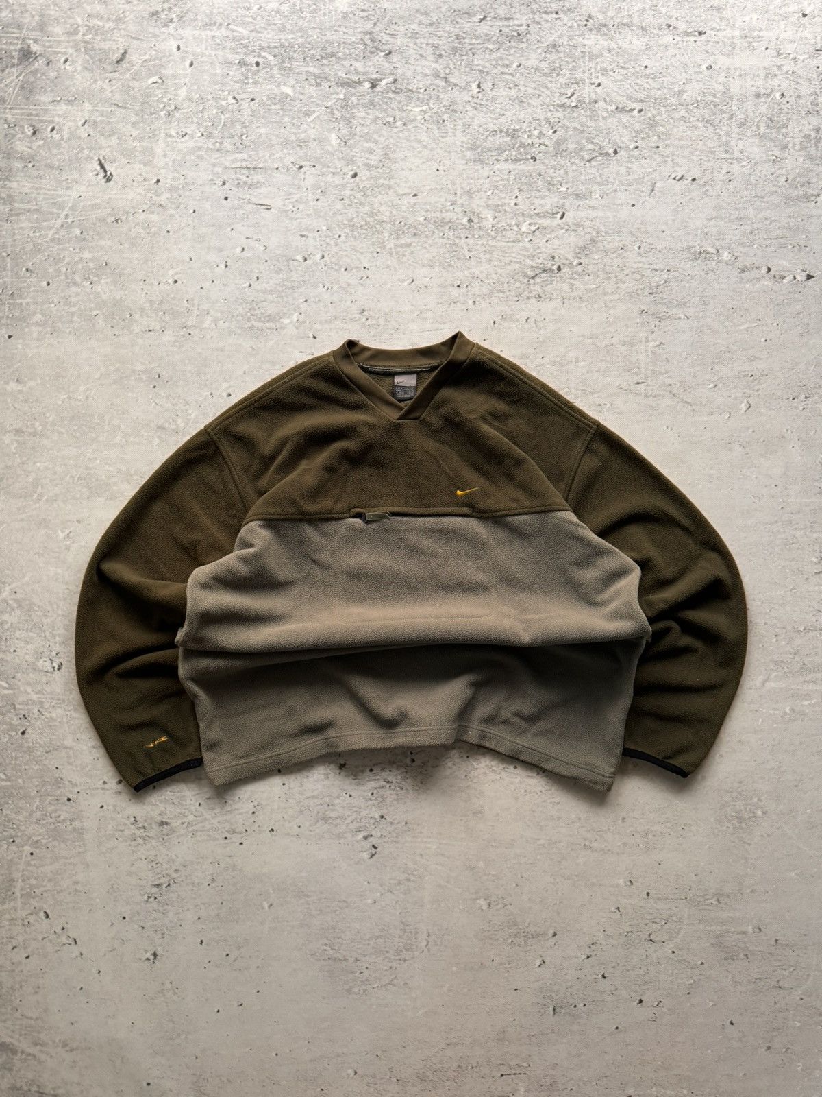 Nike × Vintage NIKE VINTAGE TEDDY BASIC LOGO OVERSIZE BOXY SWEATSHIRT Size US XL / EU 56 / 4 - 1 Thumbnail