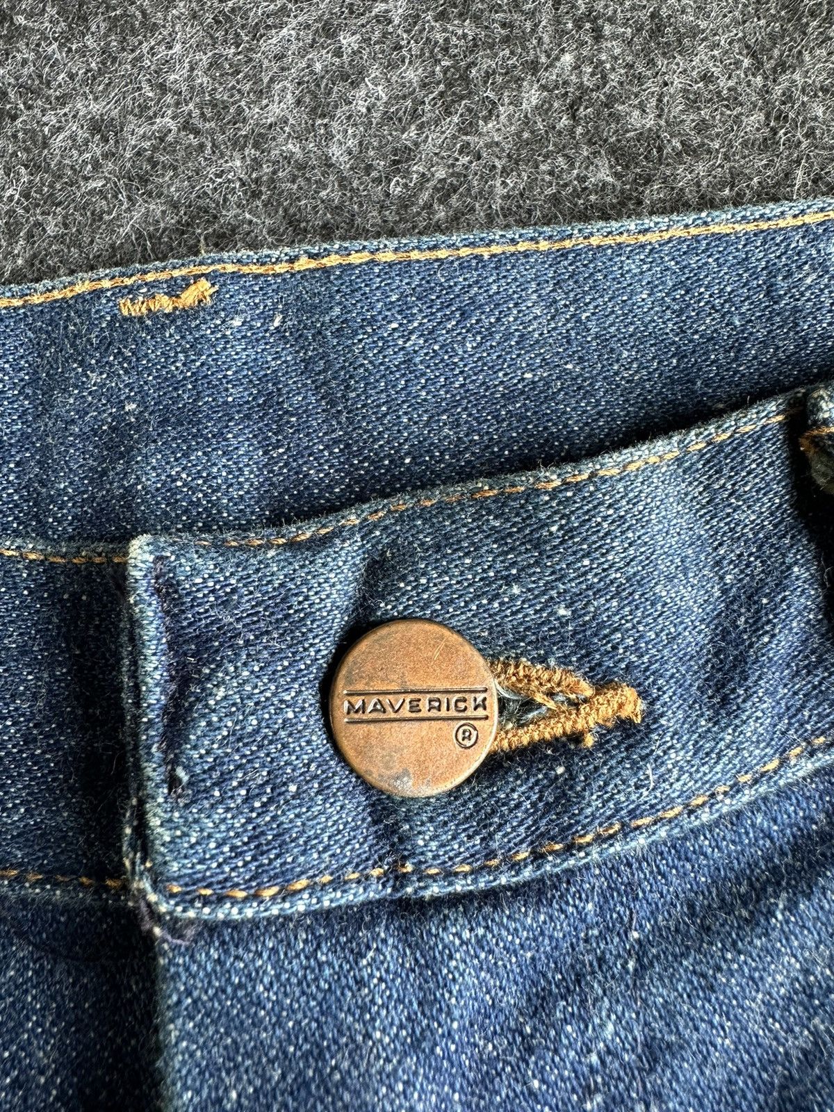 Wrangler Rare 60s Maverick Bluebell Bootcut Rare Denim D431 Size US 29 - 12 Thumbnail