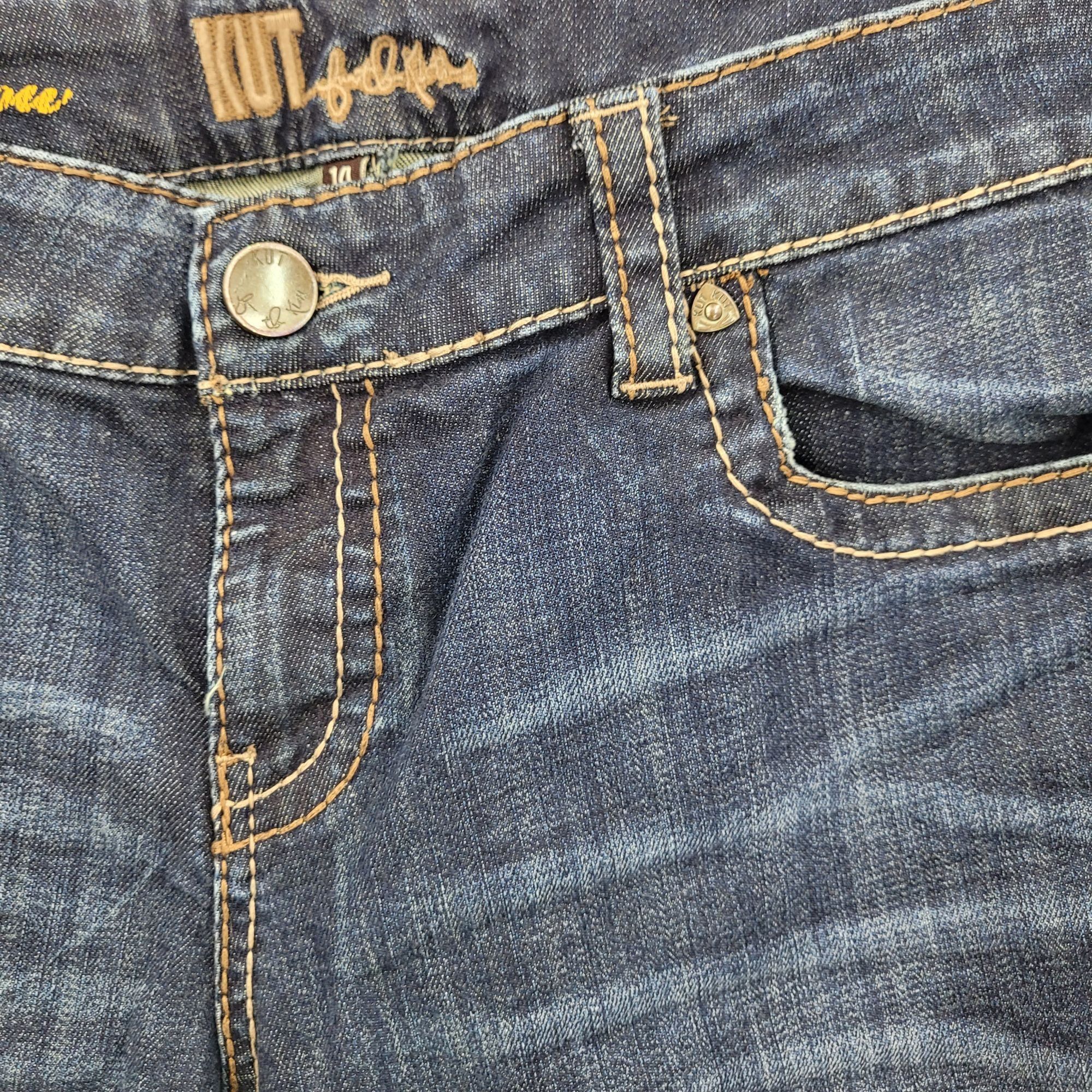 Other Kut From The Kloth Womens So Low Jeans Sz14 Dark Wash Bootcu Size 36" / US 14 / IT 50 - 9 Thumbnail
