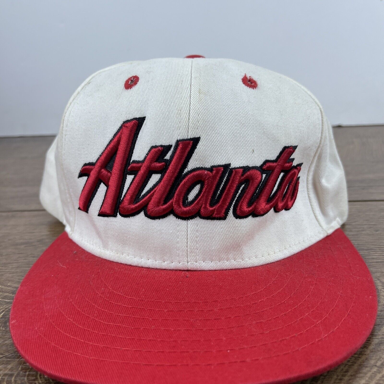 Other Atlanta Hat Atlanta White Hat Snapback Red Adjustable Hat Ad Size ONE SIZE - 5 Thumbnail