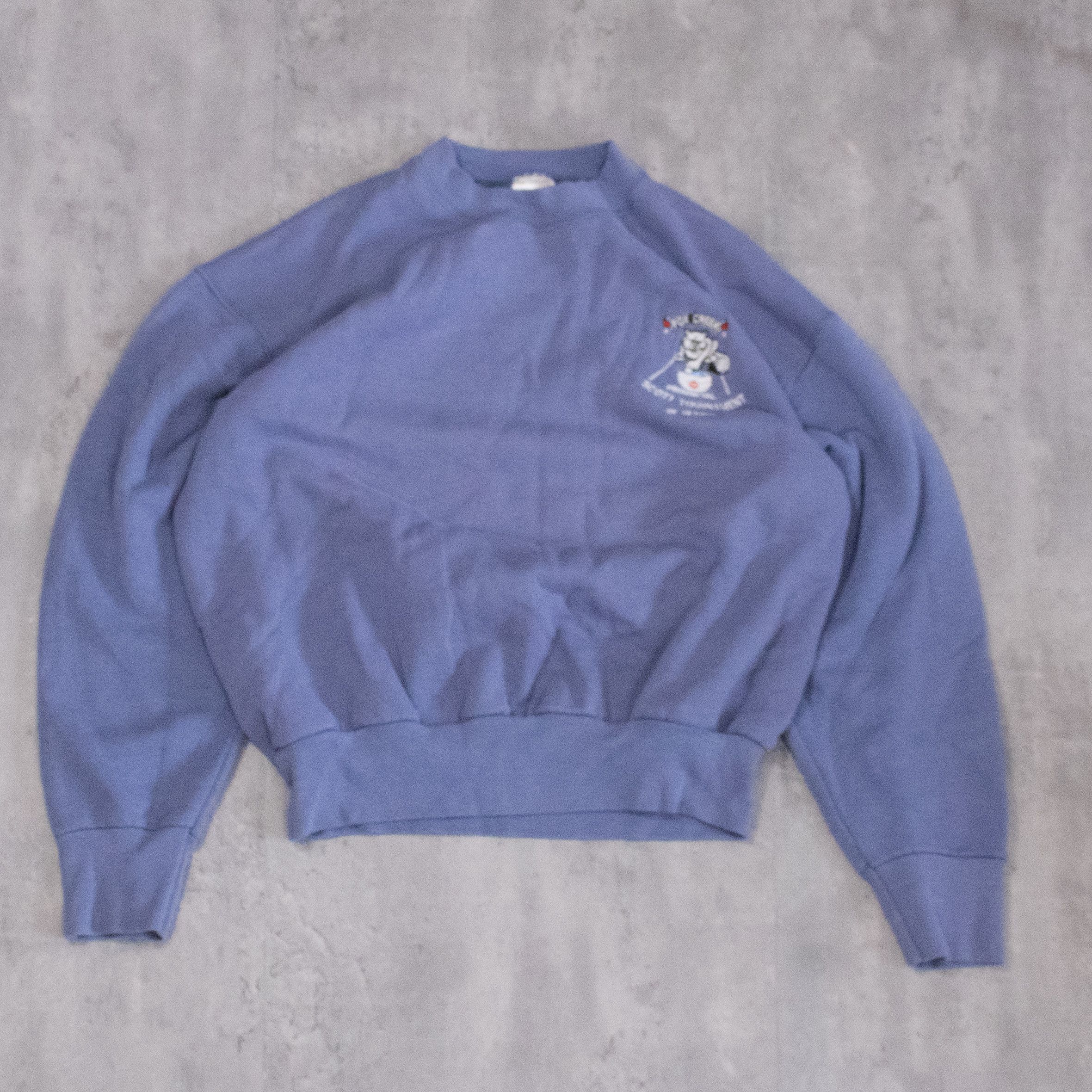 Fruit Of The Loom × Vintage Vintage 1990’s Scott Tournament Faded Blue Crewneck Sweater Size US M / EU 48-50 / 2 - 3 Thumbnail