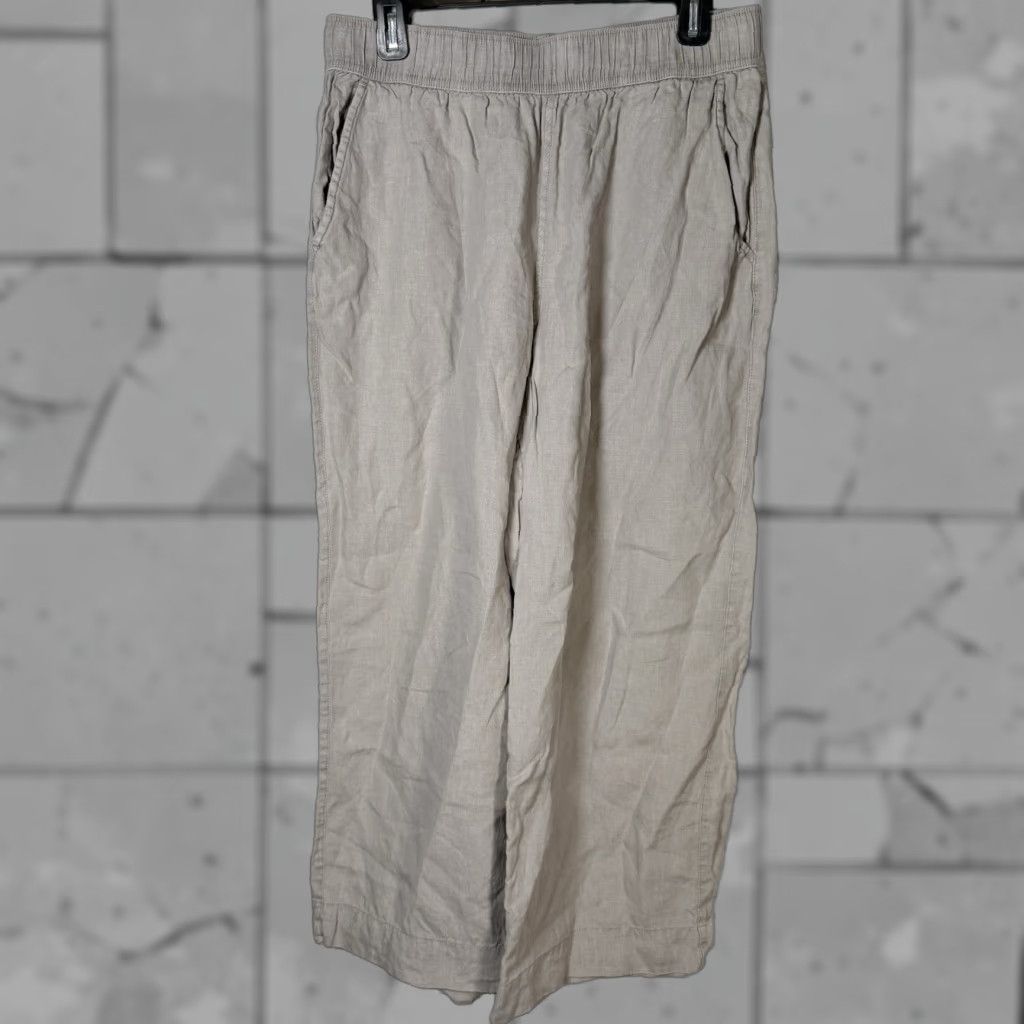 Vintage Tahari Linen Beige Chino Pants Womens Size L Casual Size 36" / US 14 / IT 50 - 1 Thumbnail