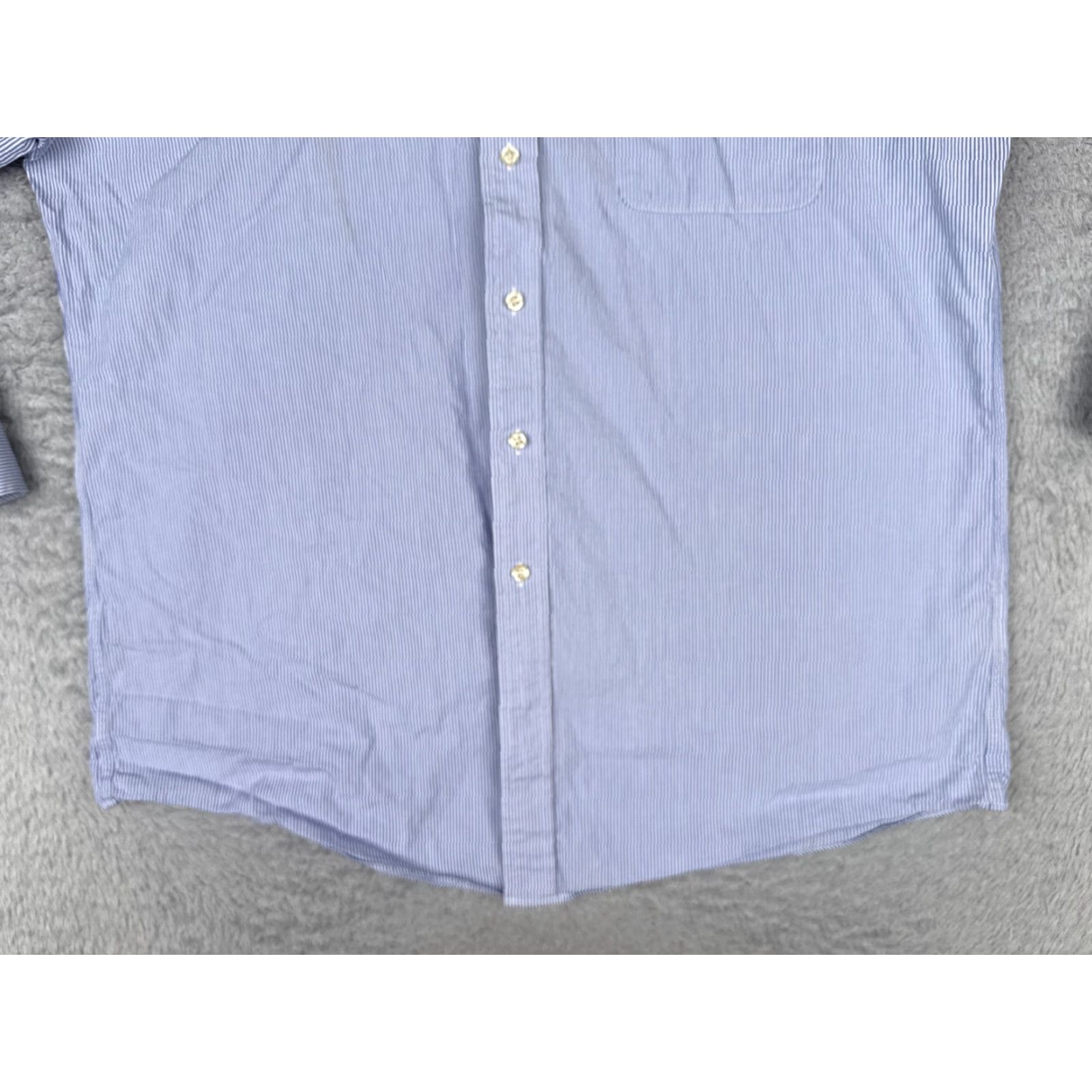 Tommy Hilfiger Tommy Hilfiger Shirt Men Large Blue Stripe Button Up Long Sleeve Pocket-Down Collar. Size US L / EU 52-54 / 3 - 5 Thumbnail
