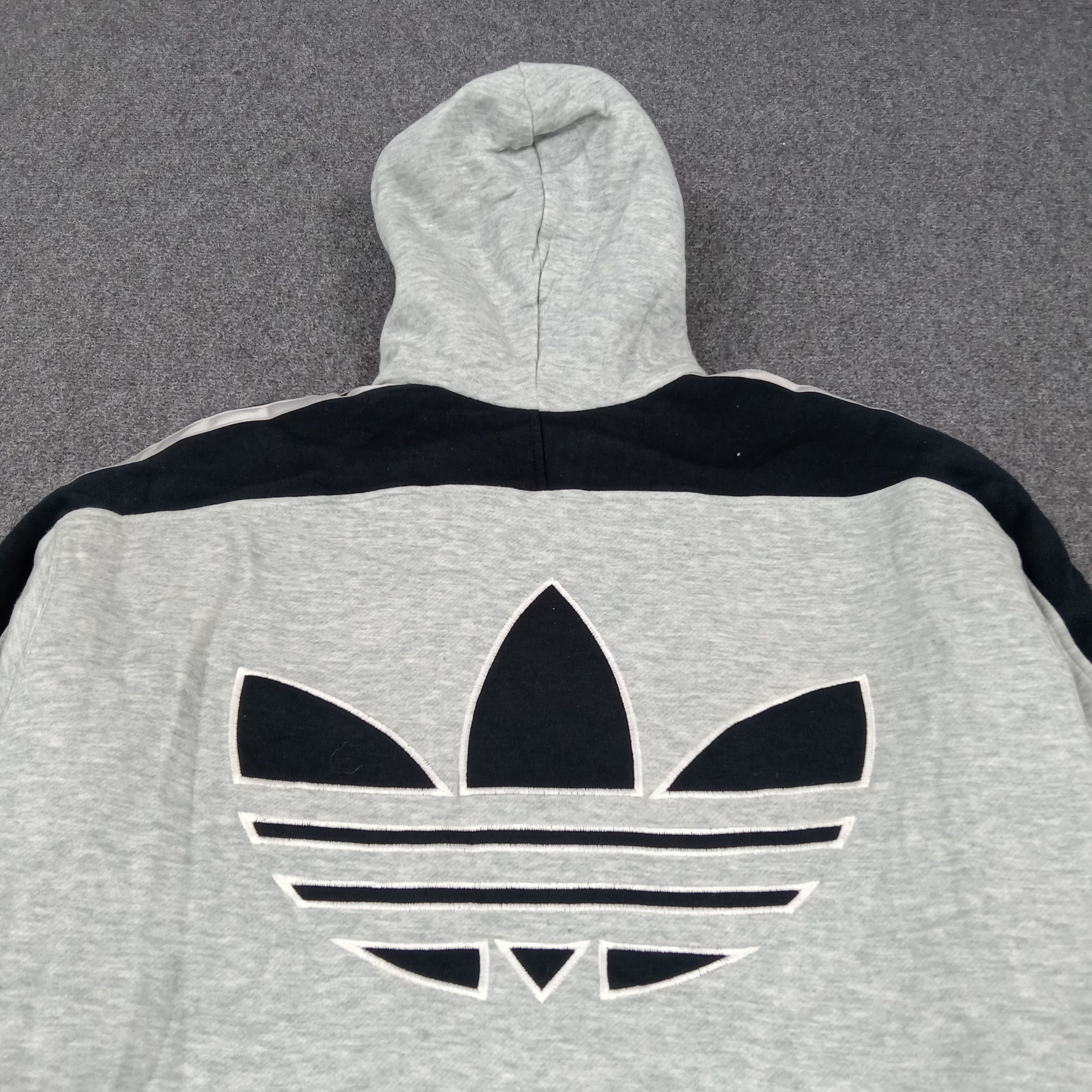 Adidas Rare 90's Adidas Big Logo Hoodie Adidas Zipper C282N9 Size US XL / EU 56 / 4 - 7 Thumbnail
