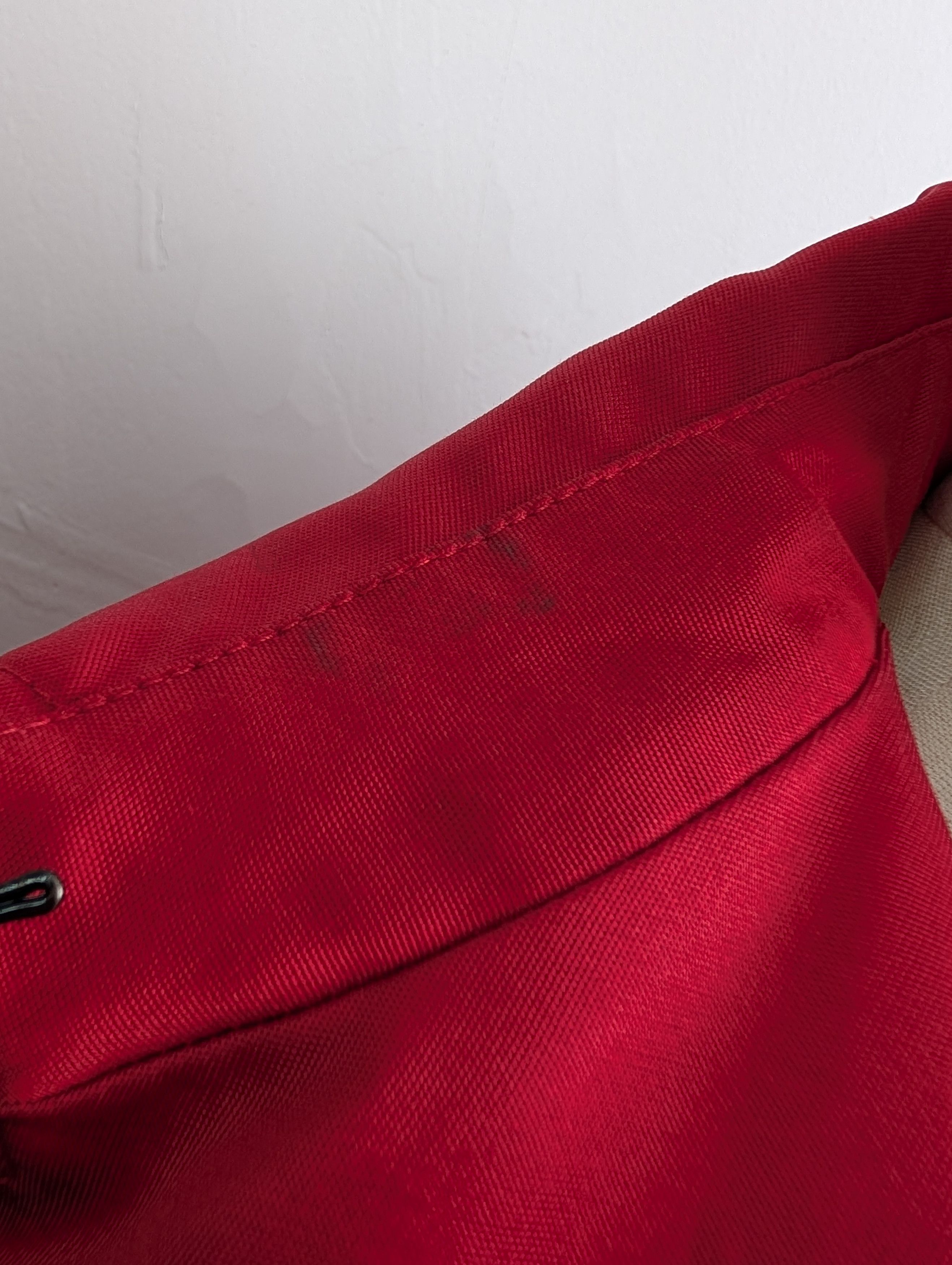 Dolce & Gabbana Red Shimmering Mid-Length Trench Coat Size S / US 4 / IT 40 - 4 Thumbnail