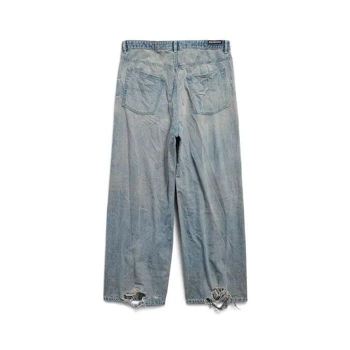 Balenciaga o1la1rc1a0526 555 / Oversized Baggy Pants in Blue Size US 32 / EU 48 - 2 Thumbnail