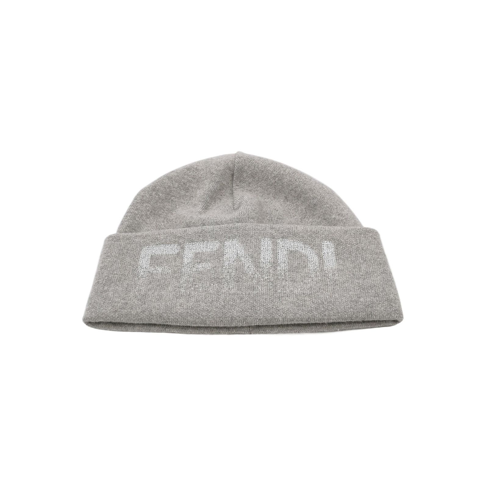 Fendi Fendi Logo Wool Cashmere Beanie ONE SIZE Size ONE SIZE - 1 Thumbnail