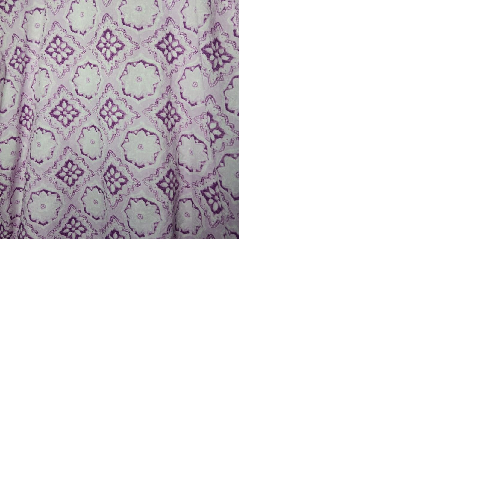 J. Jill J Jill Blouse Women Medium Pullover Floral Purple Mandala Peasant Boho Pleated Size M / US 6-8 / IT 42-44 - 9 Thumbnail
