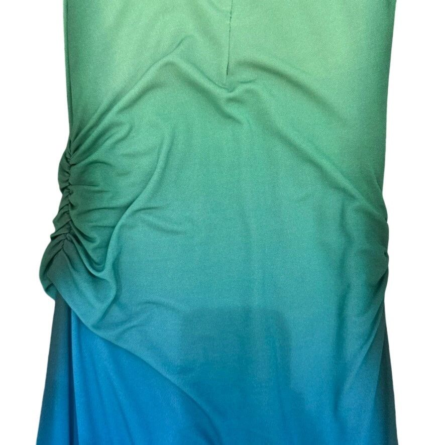 Jonathan Simkhai Simkhai Aldina Ombre Midi Dress in Blue/Green, Size M |  Grailed