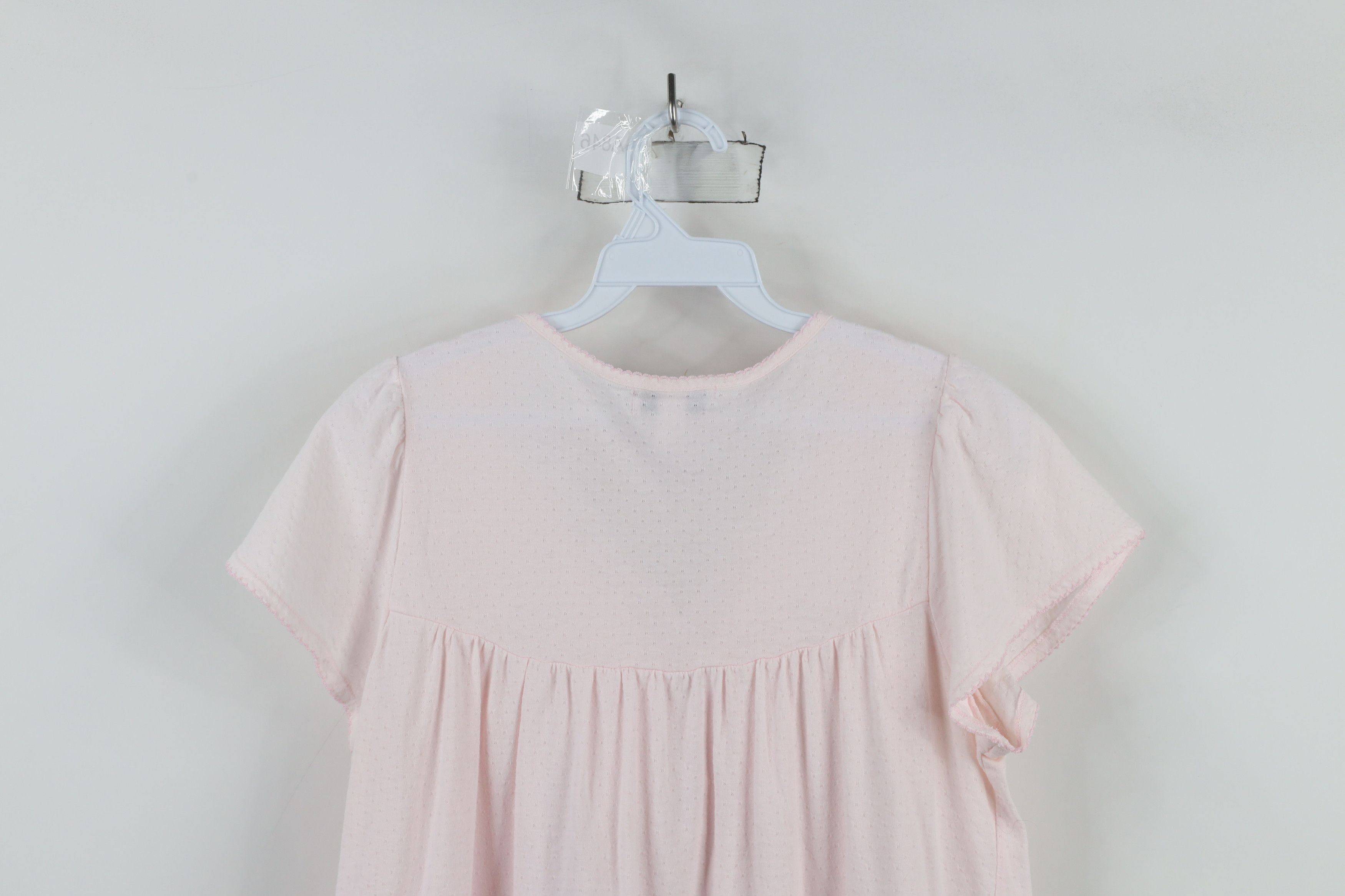 Vintage Vintage 90s Miss Elaine Lace Knit Ruffled Night Gown Shirt Size S / US 4 / IT 40 - 12 Thumbnail