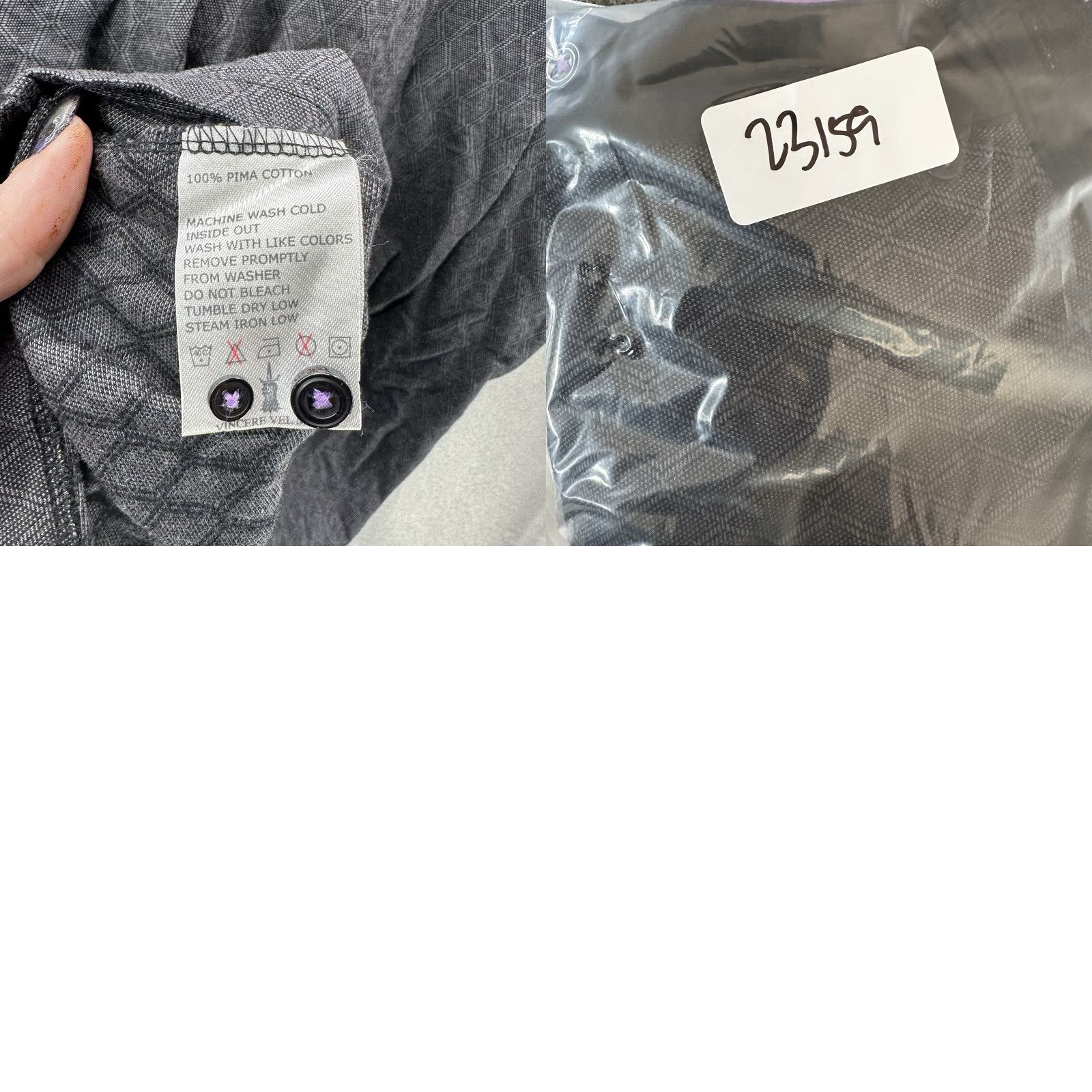 Vintage G Mac Kartel Polo Shirt Mens Medium Stretch Performance Gray Purple Geometric Casual Logo Golf Dad Shirt Size US M / EU 48-50 / 2 - 9 Thumbnail