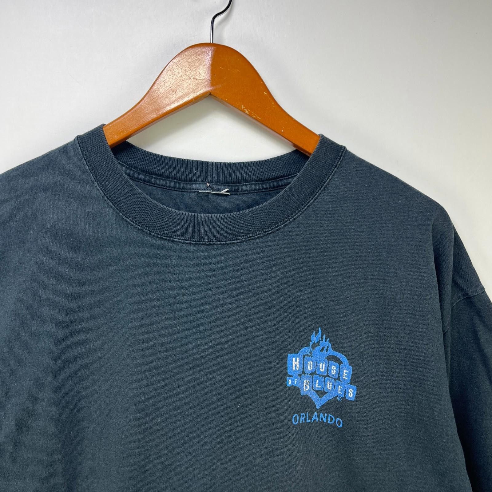 Vintage House Of Blues Orlando Guitar Faded T Shirt 2XL