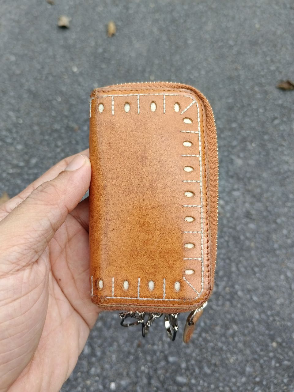 image of Leather Sazaby Key Holder, Men's