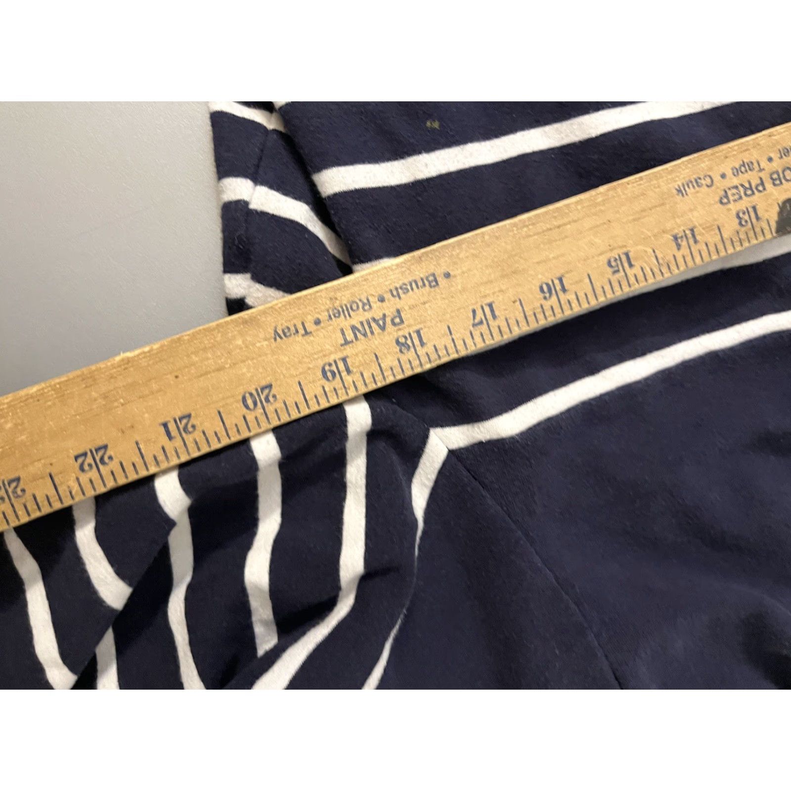 Talbots VINTAGE Talbots Women's Pullover Sweatshirt Long Sleeve Blue White Striped Bow Relaxed Fit Petites Activewear Size PL Size L / US 10 / IT 46 - 5 Thumbnail