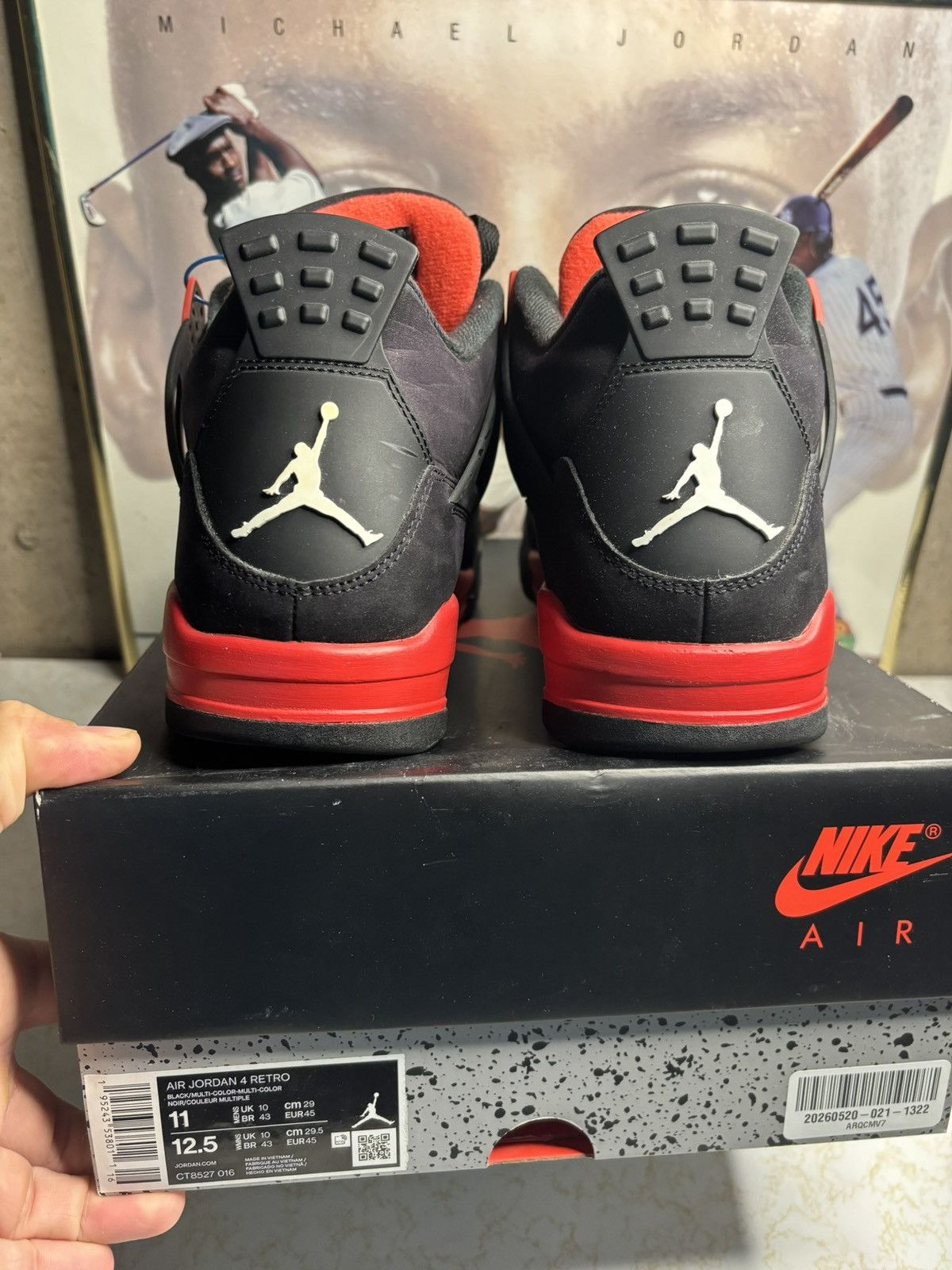 Jordan Brand Jordan Retro 4 ‘red thunder’ Size US 11 / EU 44 - 7 Thumbnail